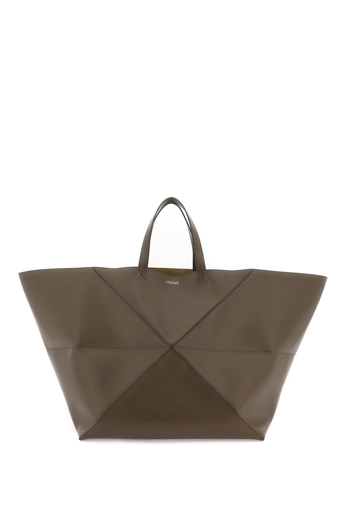 Loewe 'puzzle Fold' Xxl Tote Bag In Brown