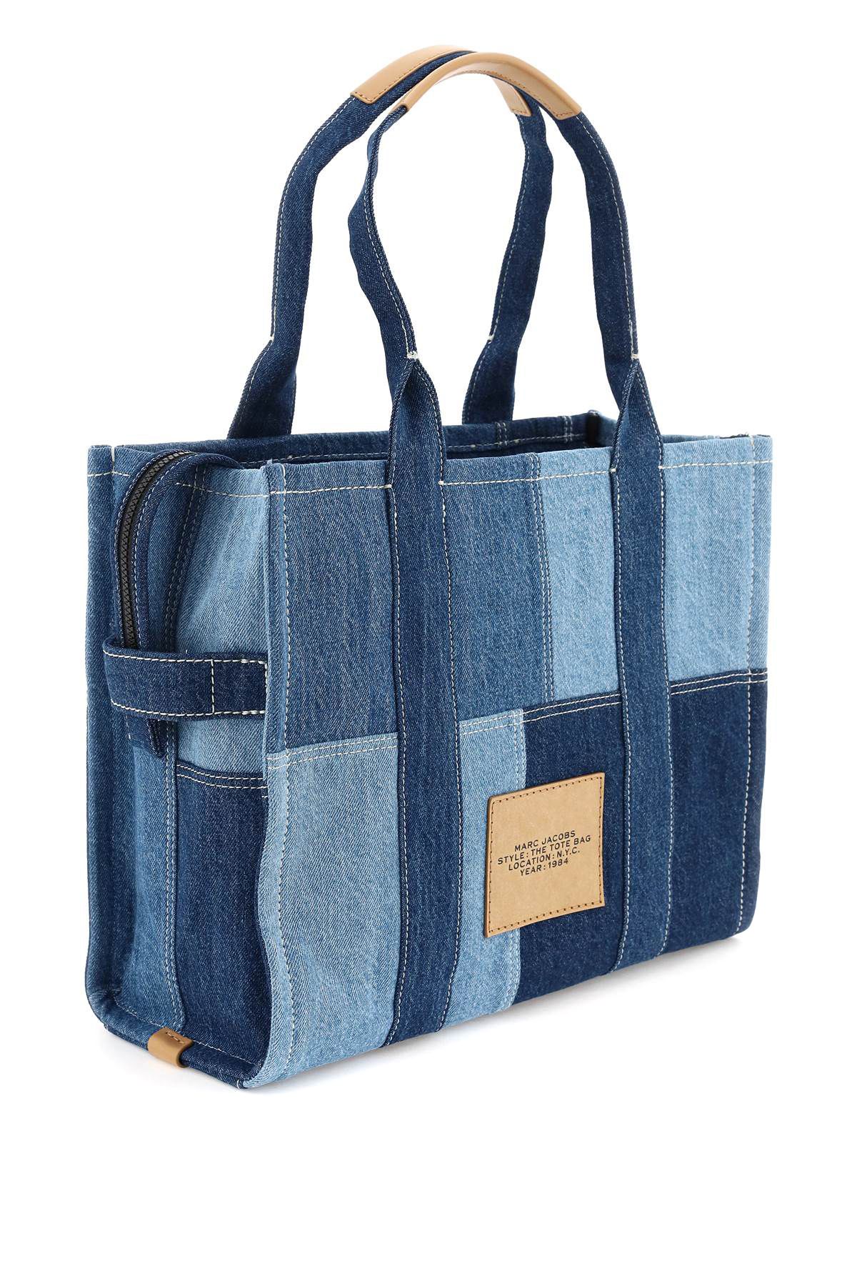 Shop Marc Jacobs The Denim Large Tote Bag In Blue,light Blue