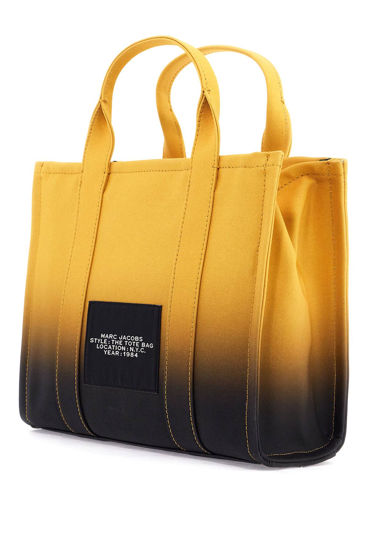 Shop Marc Jacobs The Ombre Canvas Medium Tote Bag In Yellow