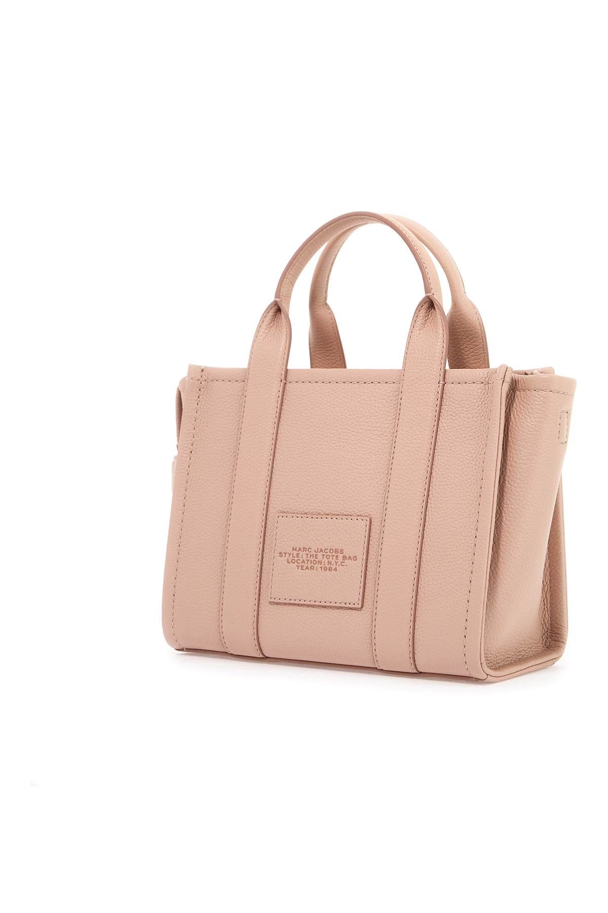 Shop Marc Jacobs The Leather Small Tote Bag In Pink