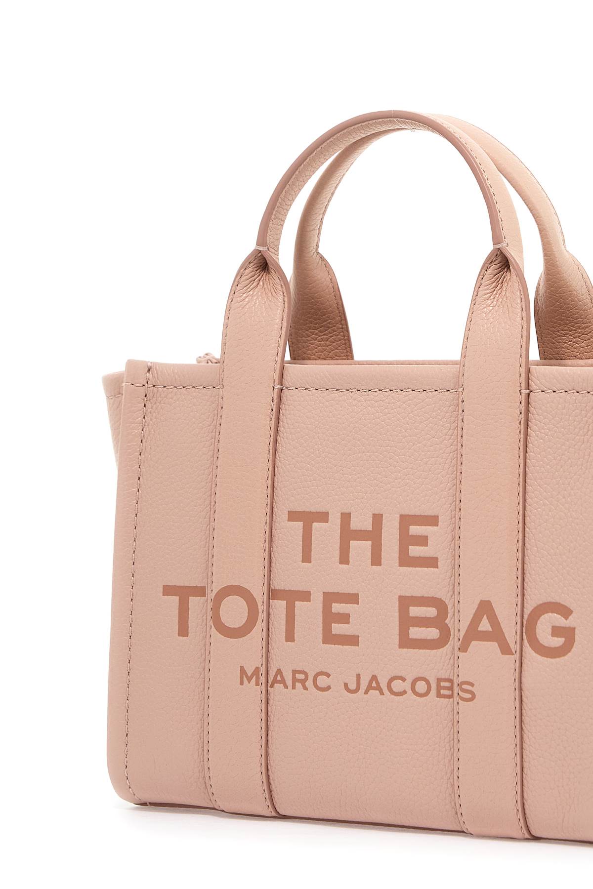 Shop Marc Jacobs The Leather Small Tote Bag In Pink