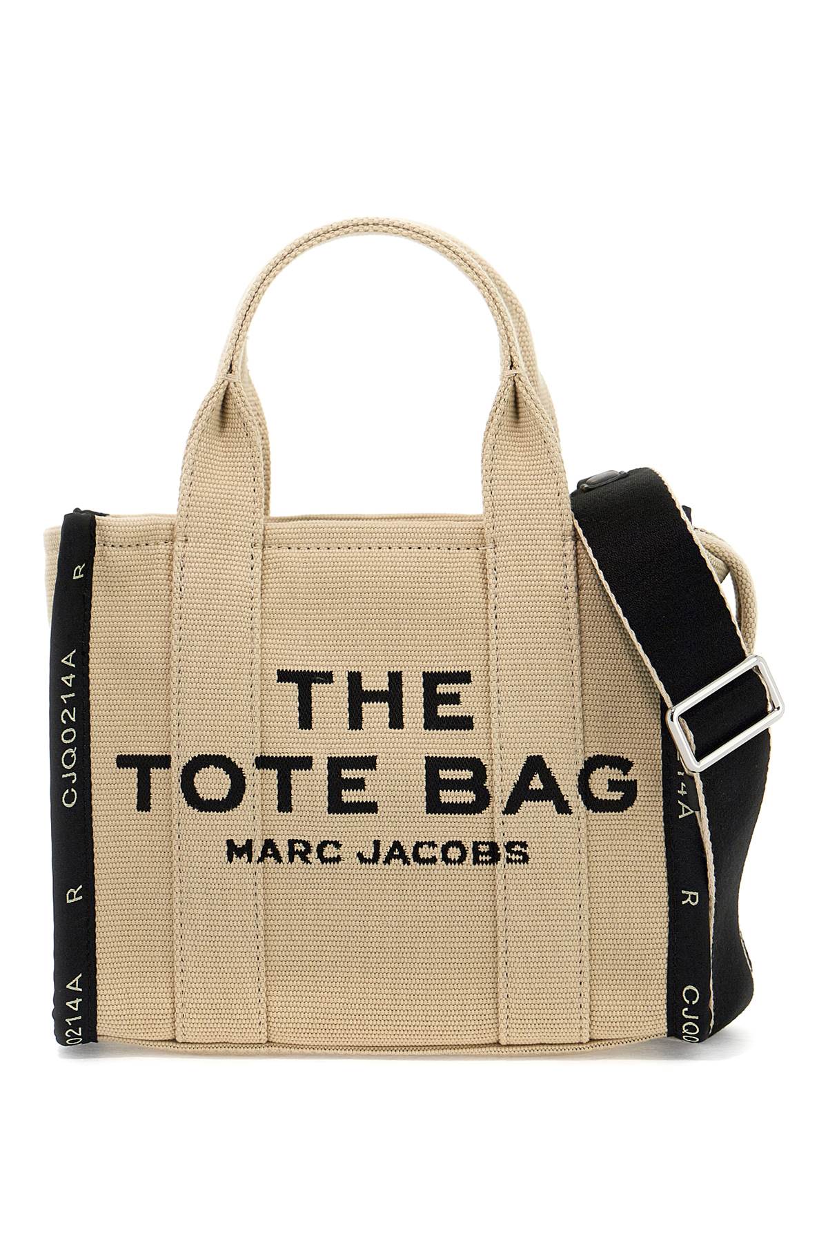 Shop Marc Jacobs The Jacquard Small Tote Bag In Beige