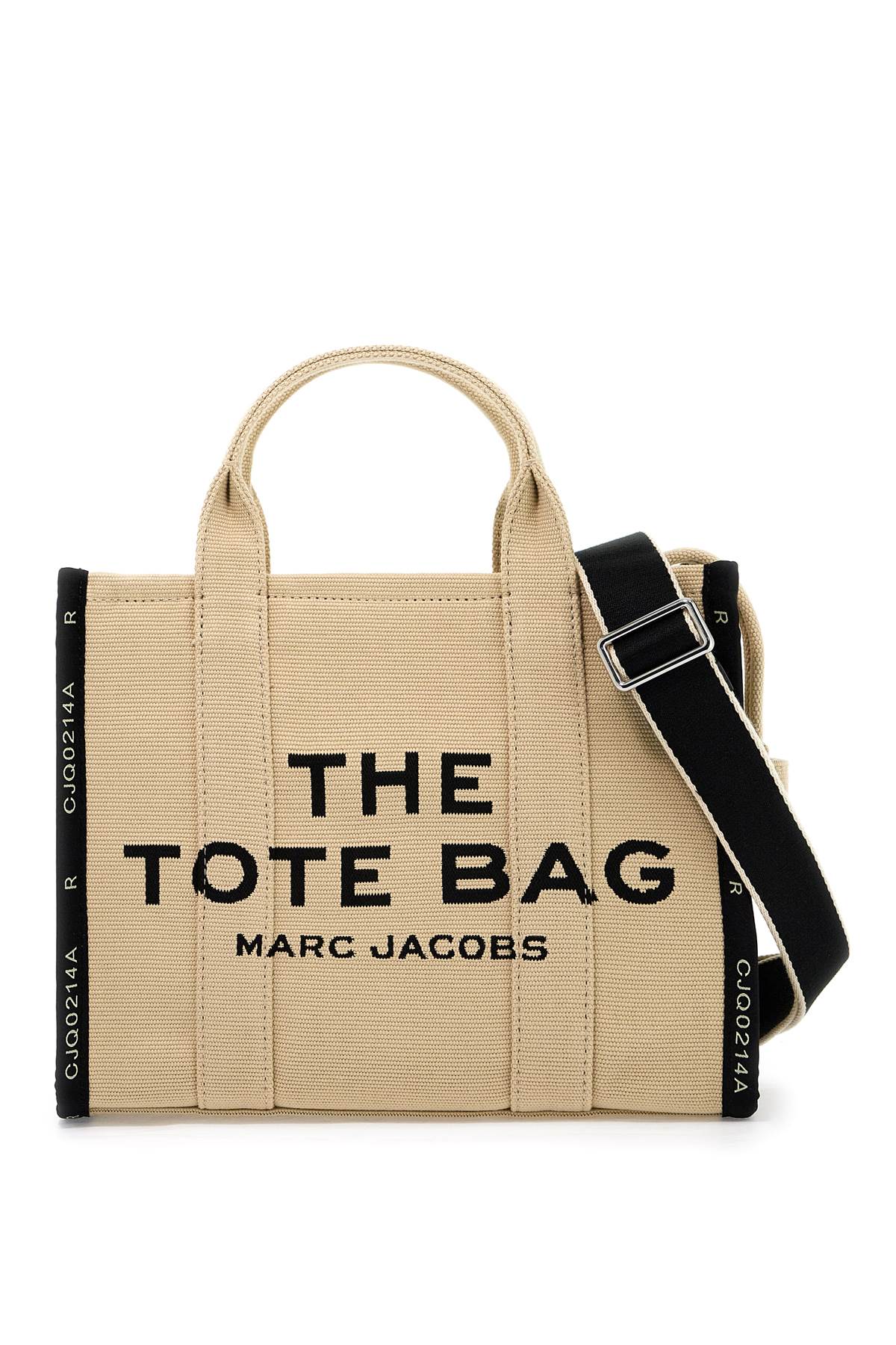 Shop Marc Jacobs The Jacquard Medium Tote Bag In Beige