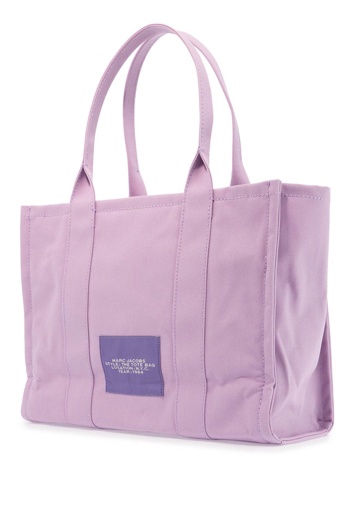 Shop Marc Jacobs The Large Canvas Tote Bag - B In Purple