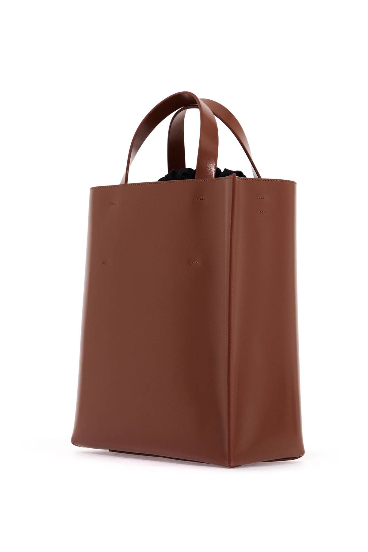 Shop Marni Small Museum Tote Bag In Brown