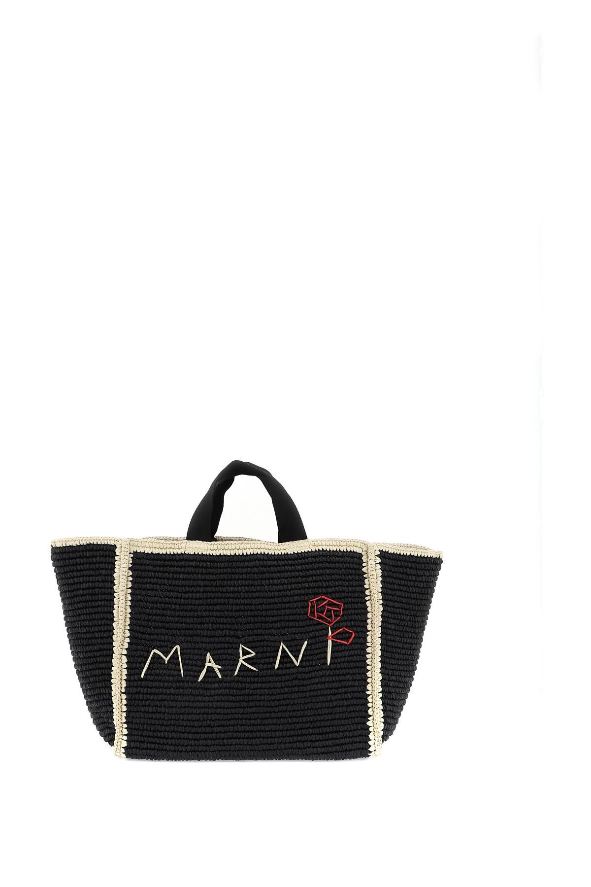 Shop Marni Medium Sillo Tote Bag In Black
