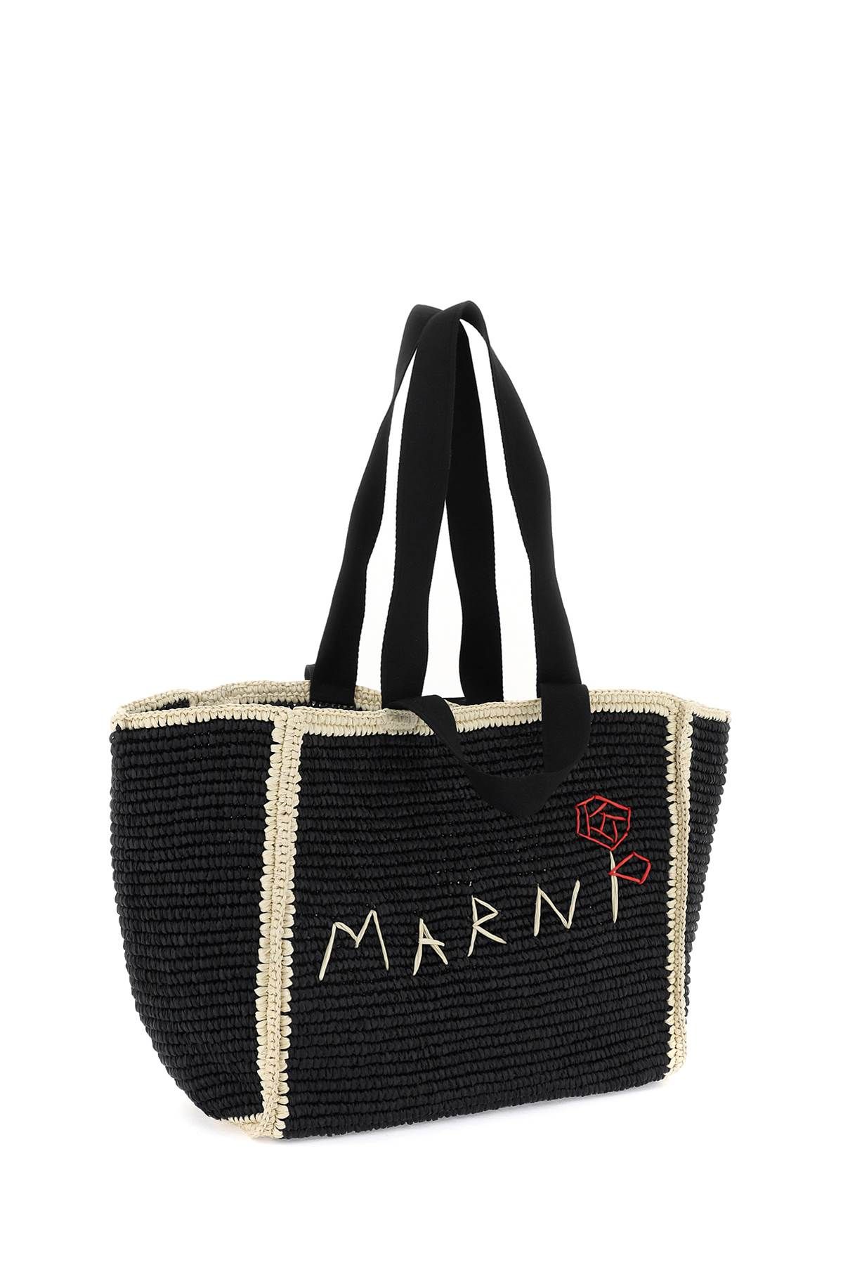 Shop Marni Medium Sillo Tote Bag In Black