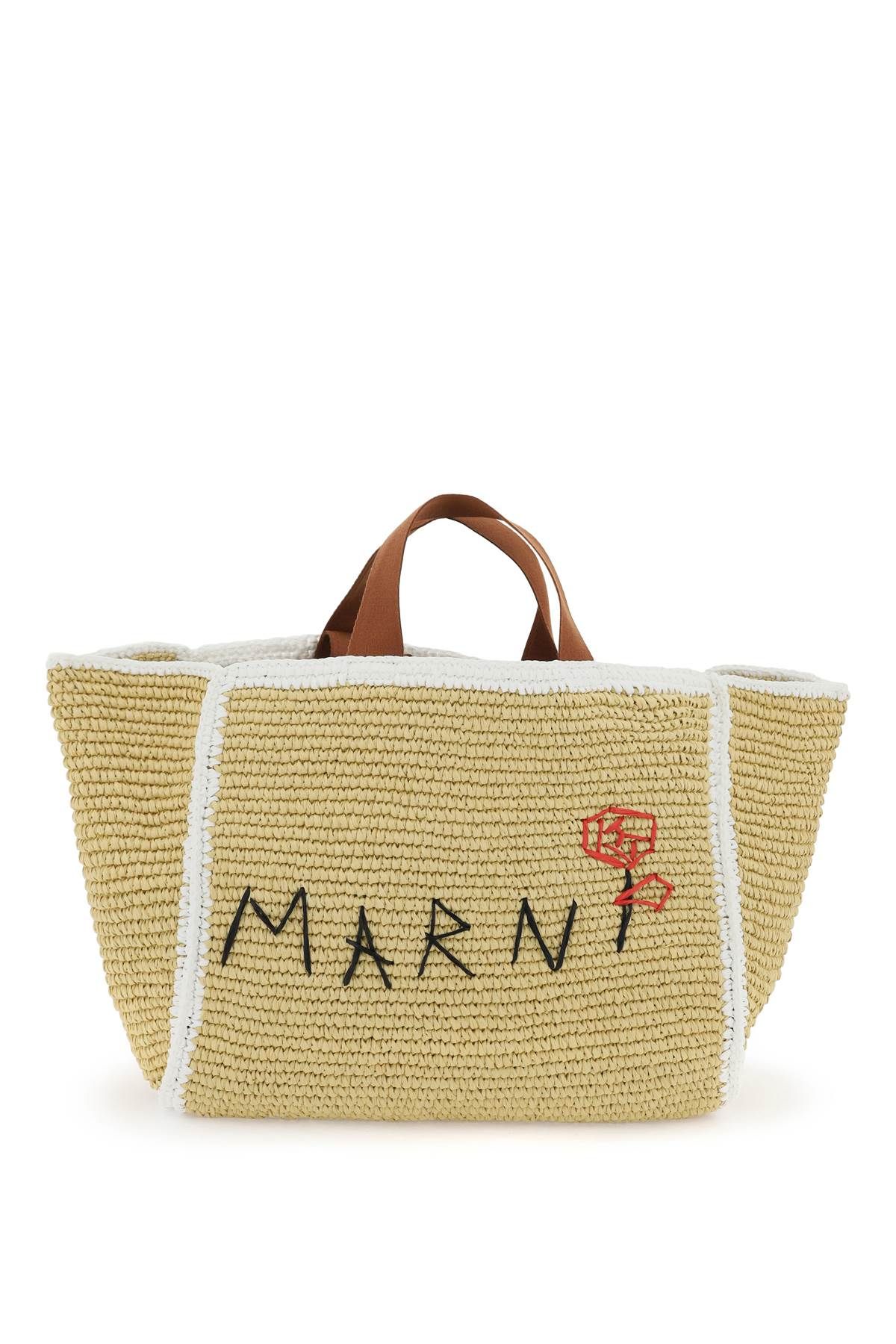 Shop Marni Medium Sillo Tote Bag In Beige