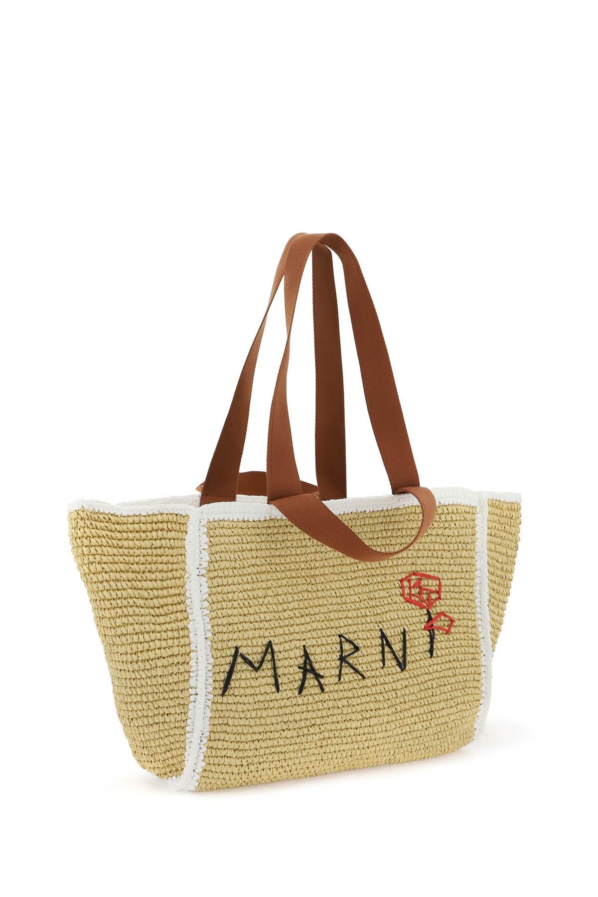 Shop Marni Medium Sillo Tote Bag In Beige