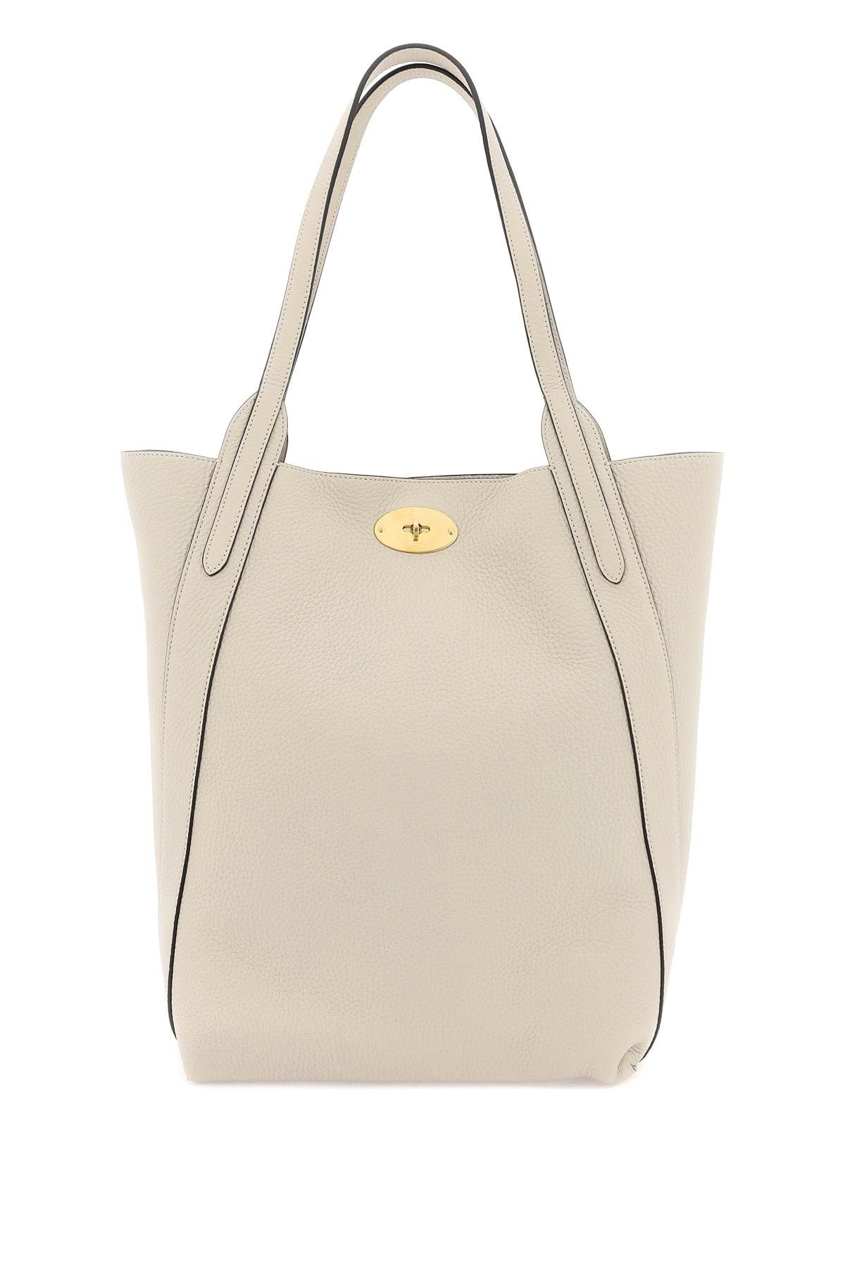 Shop Mulberry Grained Leather Bayswater Tote Bag In Neutro