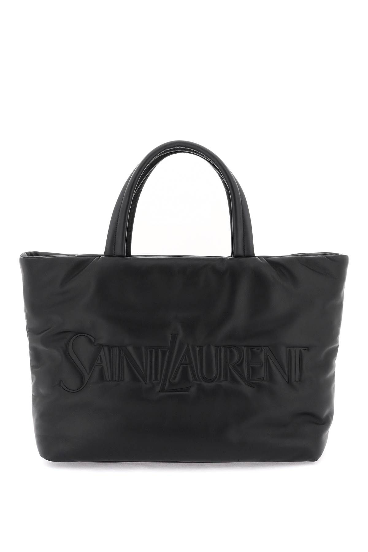 Saint Laurent Nappa Leather Tote Bag In Black