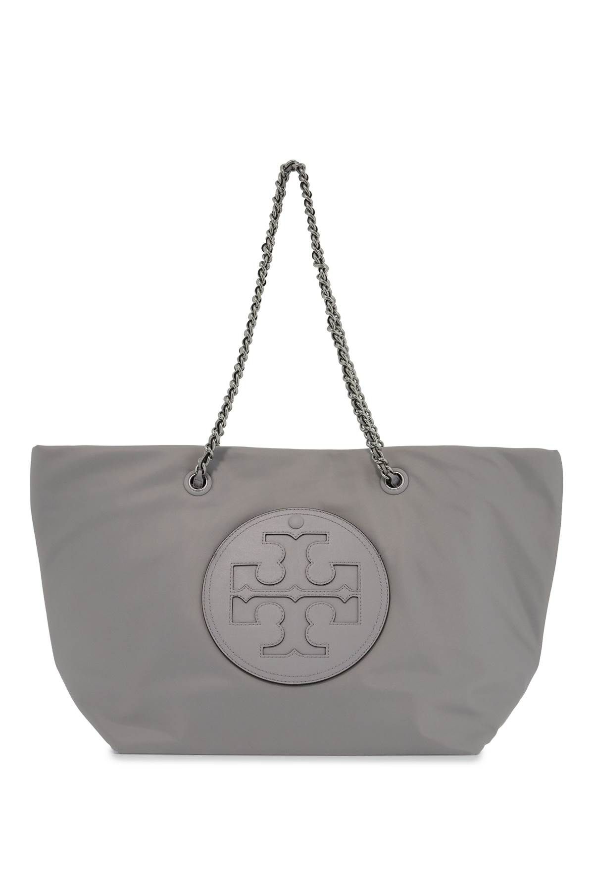 Shop Tory Burch Ella Shopping Bag In Grey