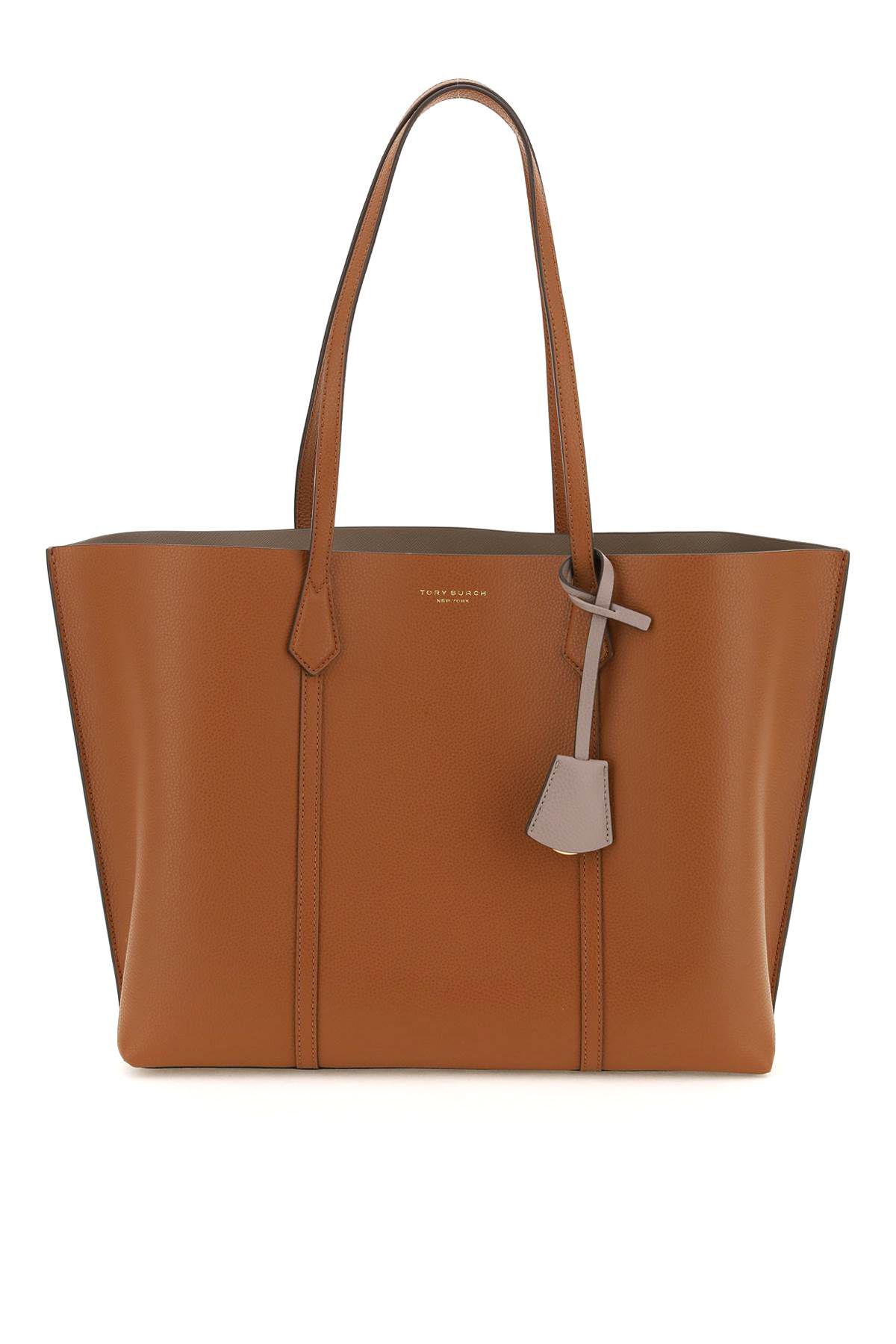 Shop Tory Burch Perry Shopping Bag In Brown