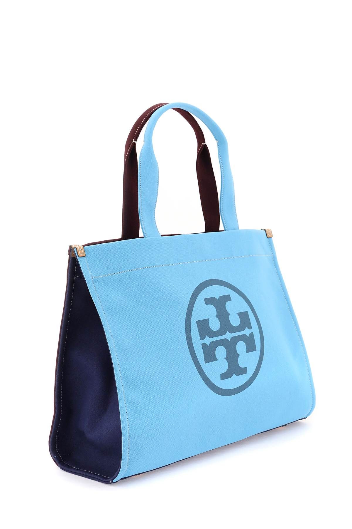 Shop Tory Burch Color-block 'ella' Tote Bag In Multicolor