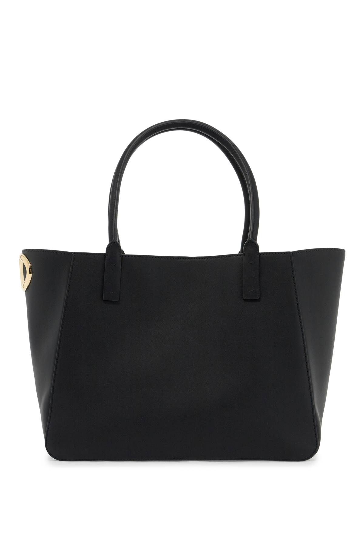 Shop Valentino Nappa Calfskin Vlogo Side Tote Bag In Black