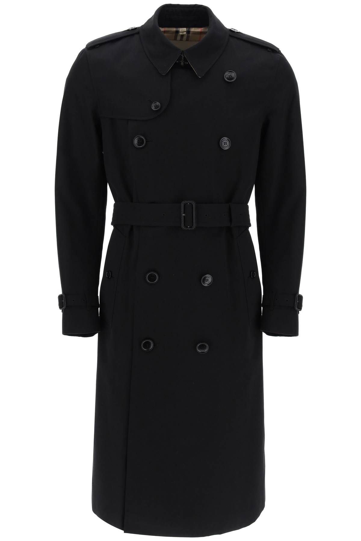 Shop Burberry Heritage Kensington Trench In Black