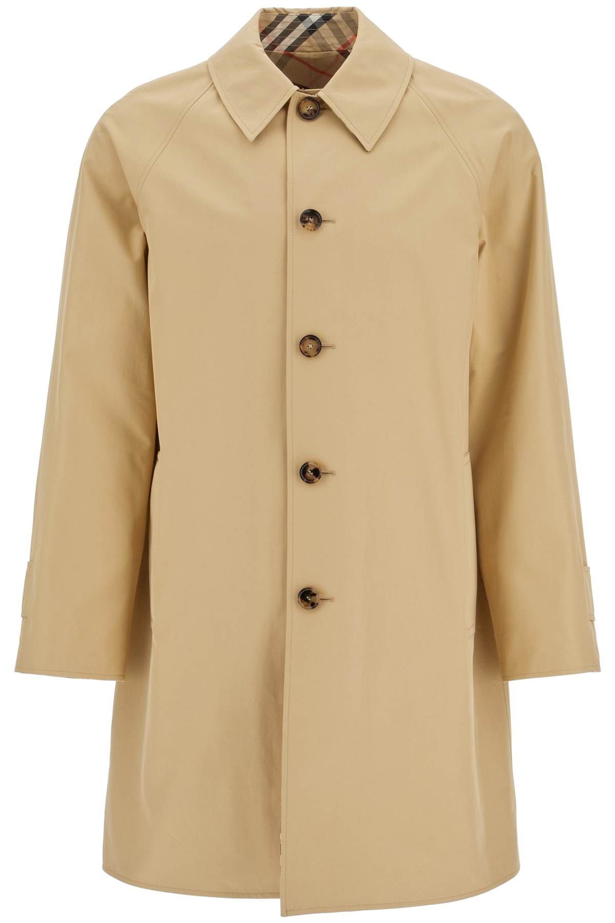 Shop Burberry Reversible Gabardine Car Coat In Beige