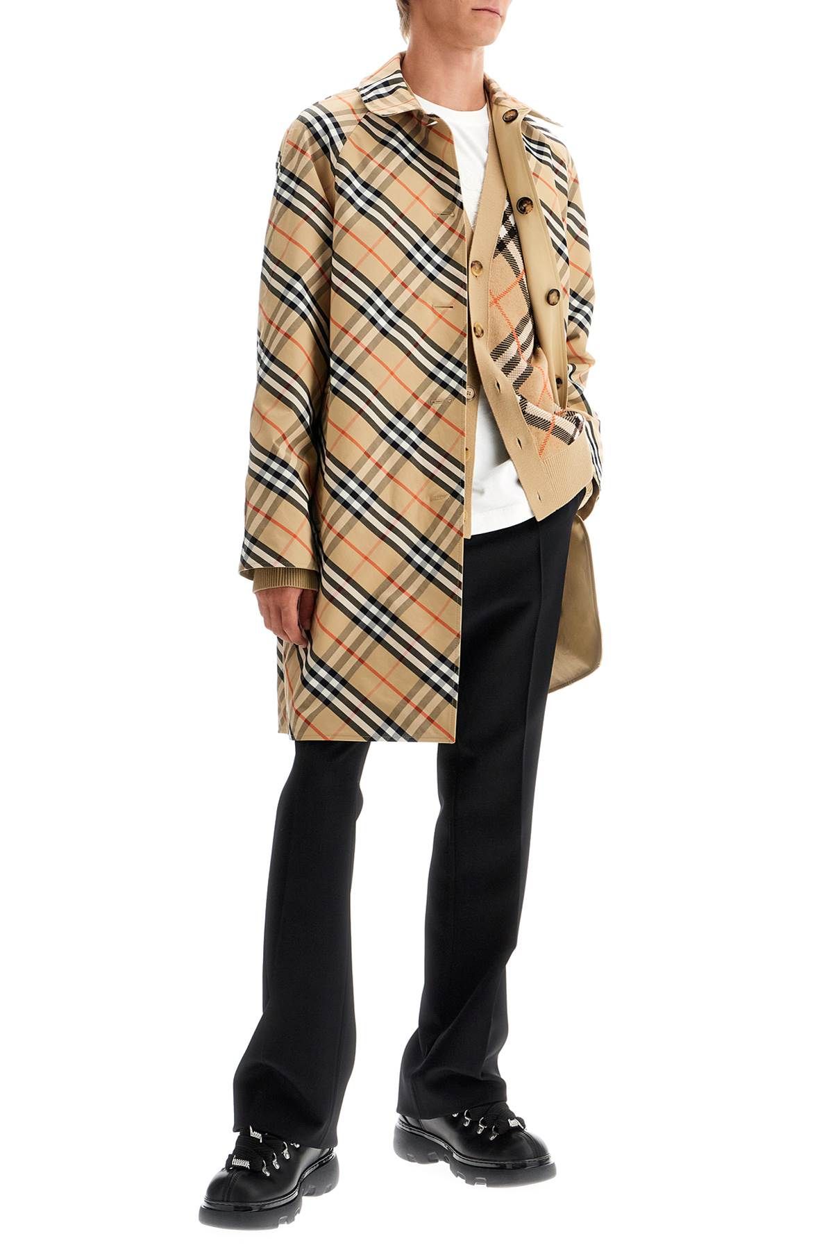 Shop Burberry Reversible Gabardine Car Coat In Beige