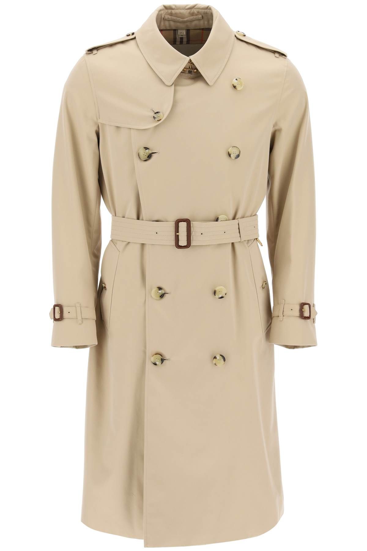 Shop Burberry Heritage Kensington Trench In Beige