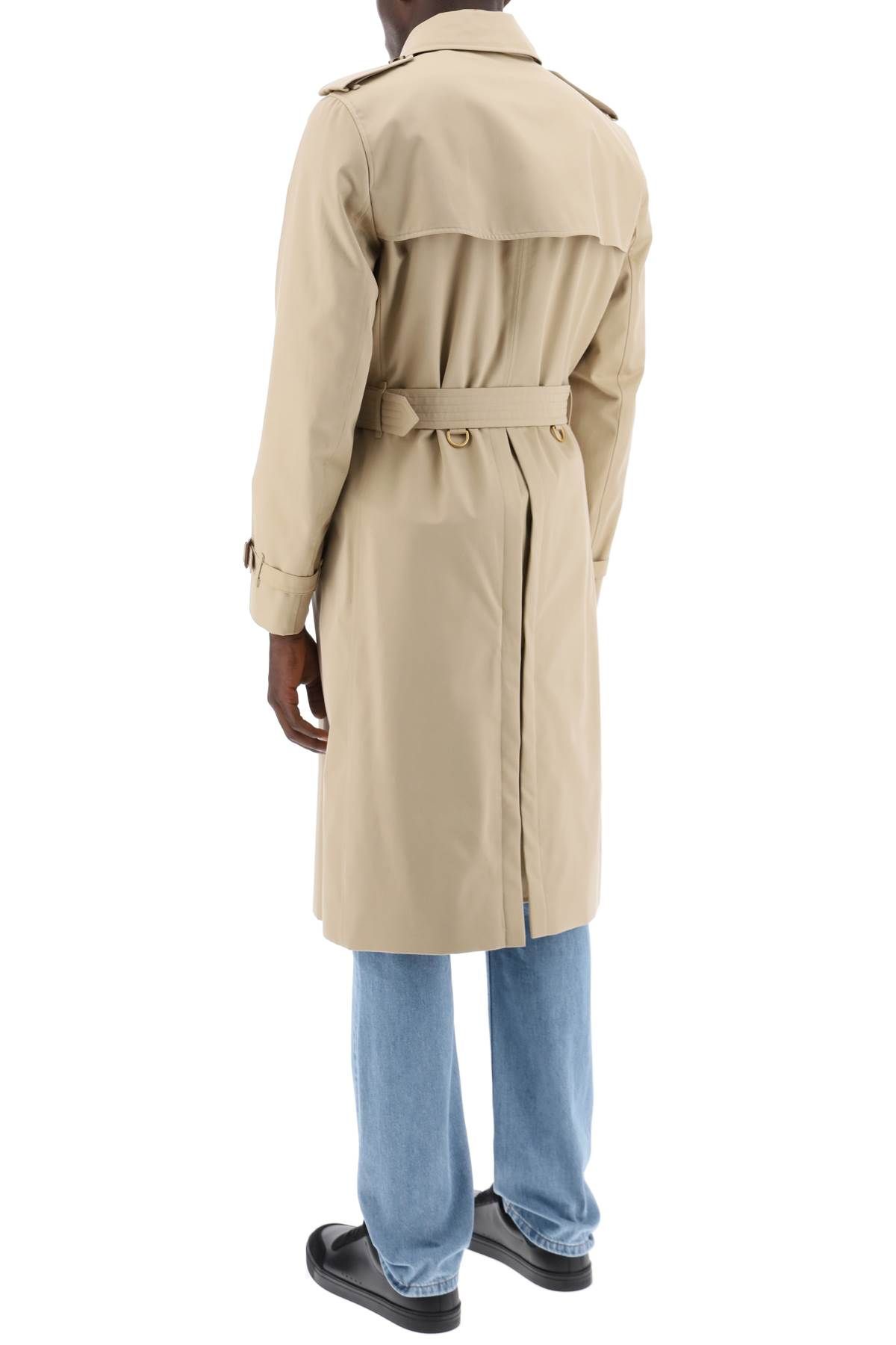 Shop Burberry Heritage Kensington Trench In Beige