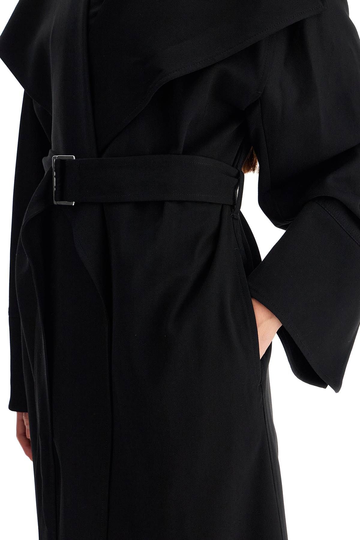 Shop Totême Signature Twill Coat In Black