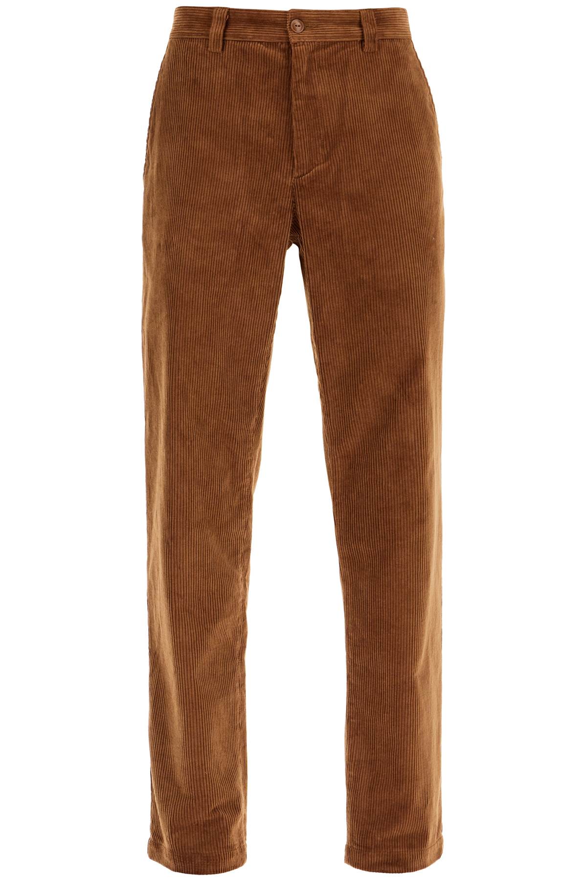 Shop Apc "corduroy Constantin Pants In Brown