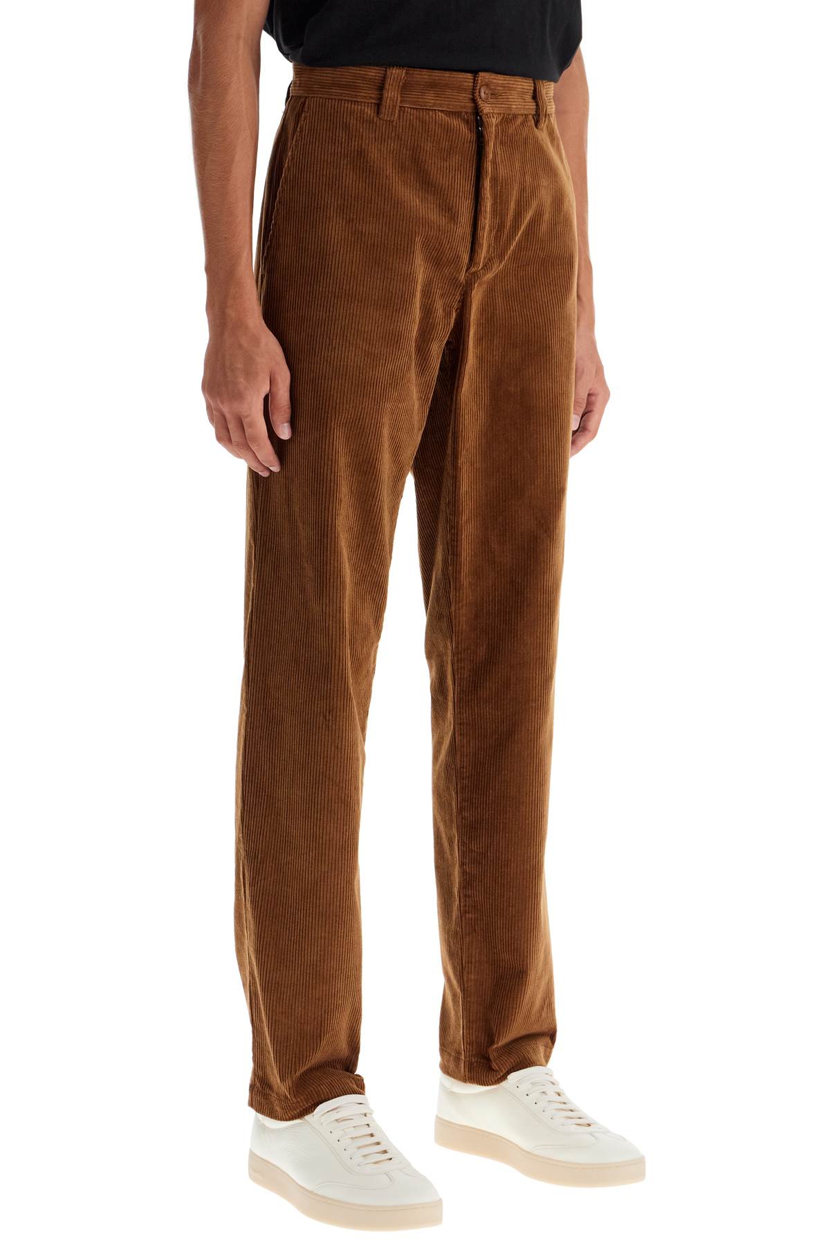 Shop Apc "corduroy Constantin Pants In Brown