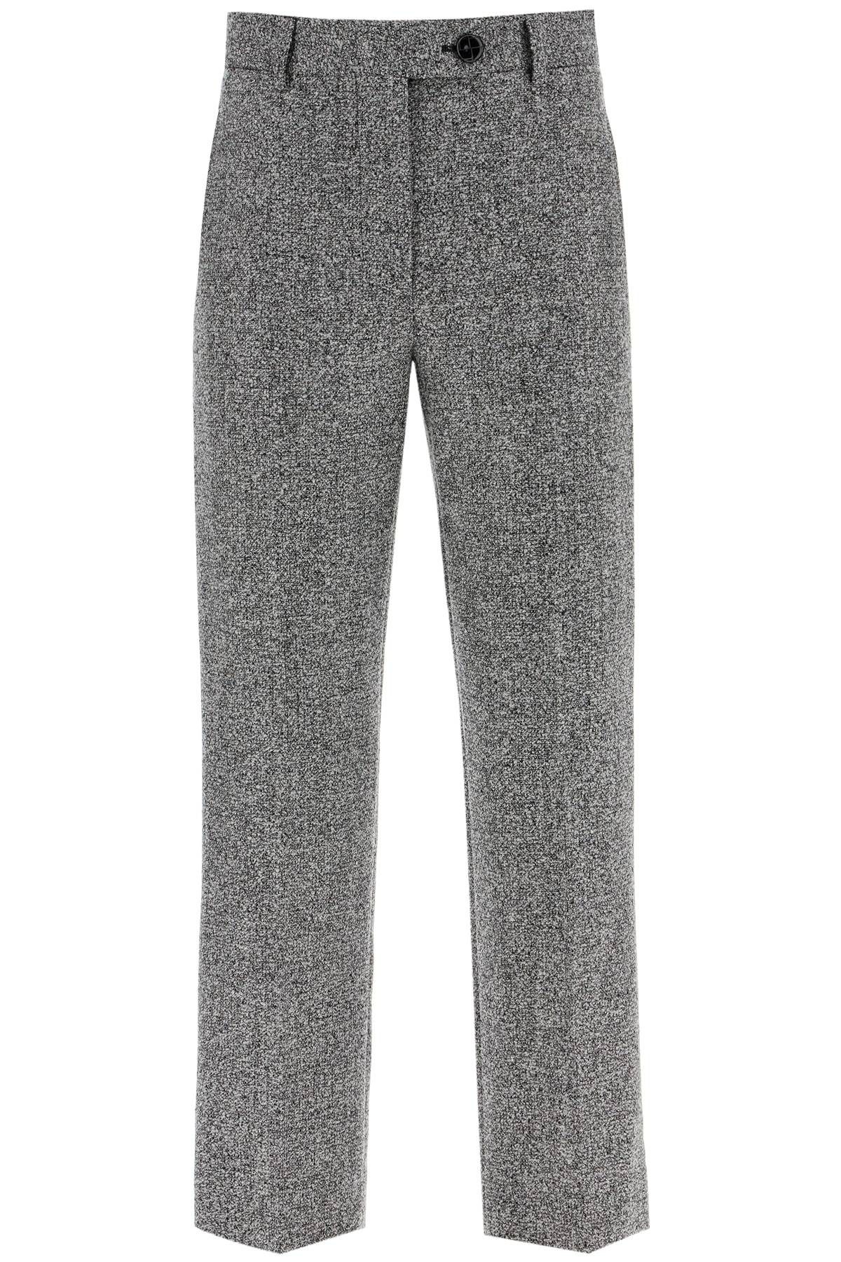 Shop Blazé Milano 'koru Nana Virgin Wool Trousers In Grey