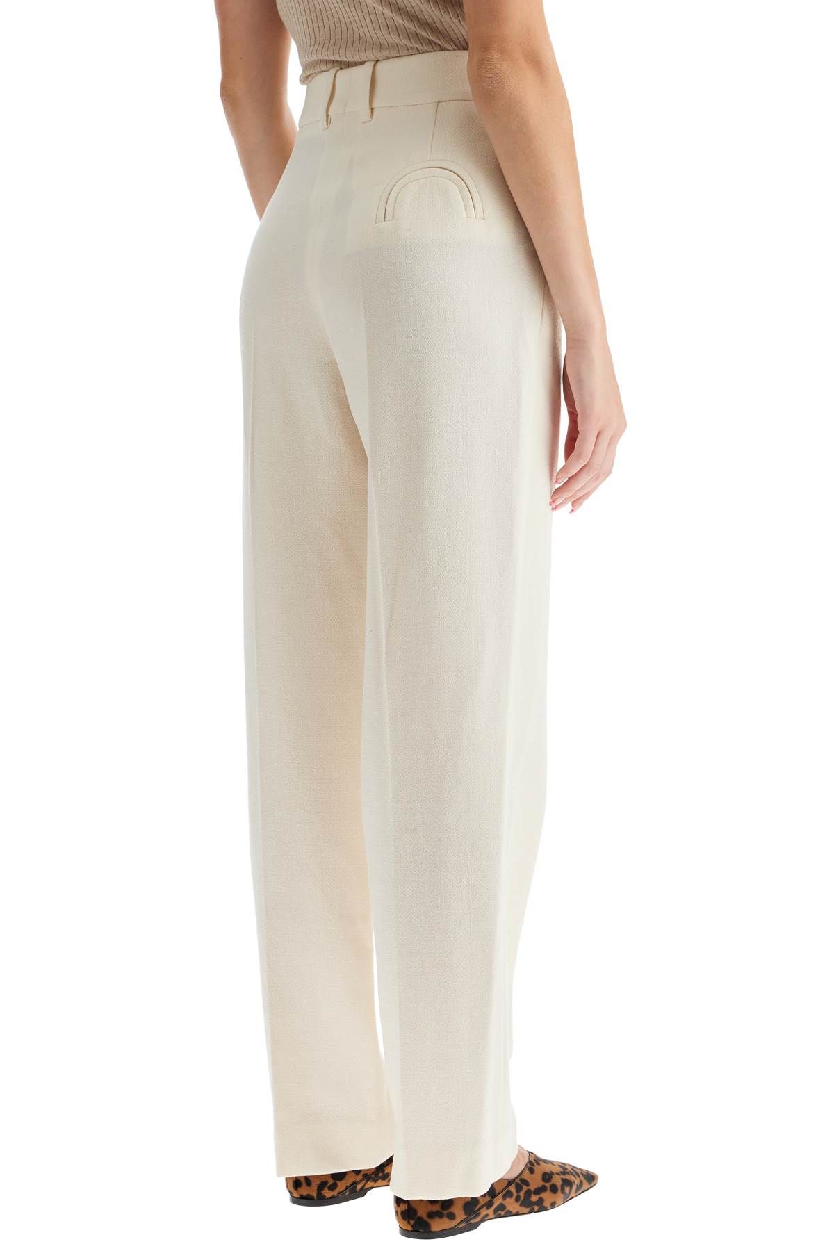 Shop Blazé Milano Resolute Cream Fox Pants For In White