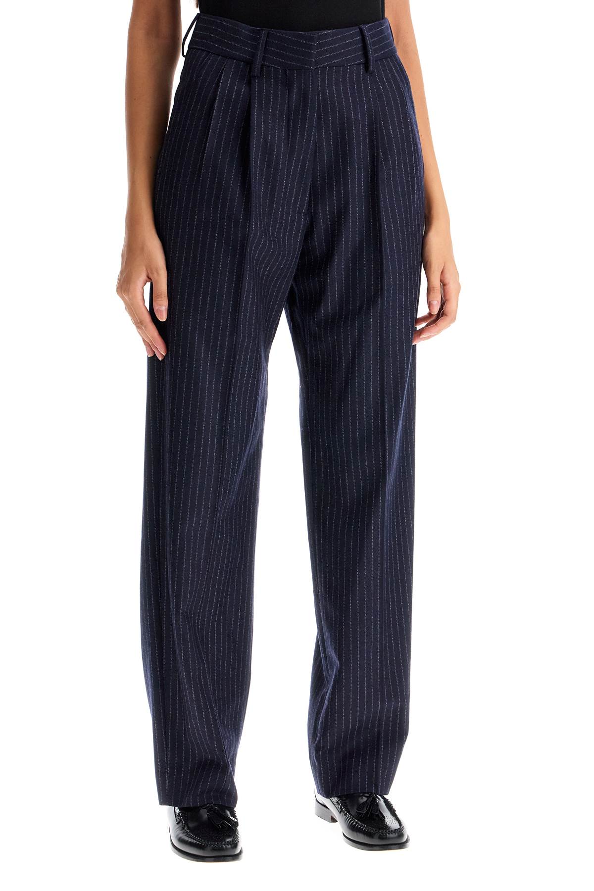 Shop Blazé Milano Lady Maud Pants For In Blue