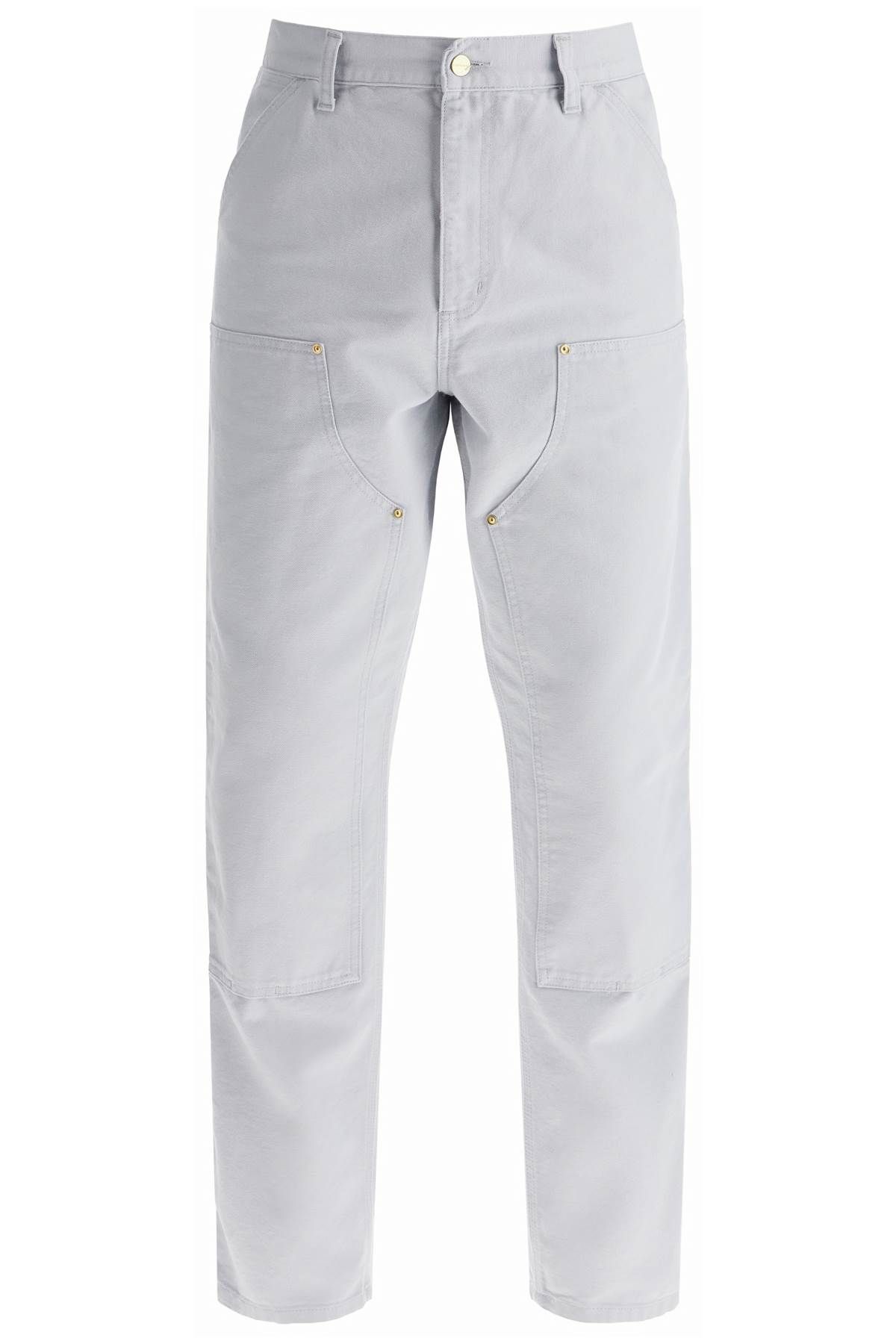 Shop Carhartt Organic Cotton Double Knee Pants In Light Blue