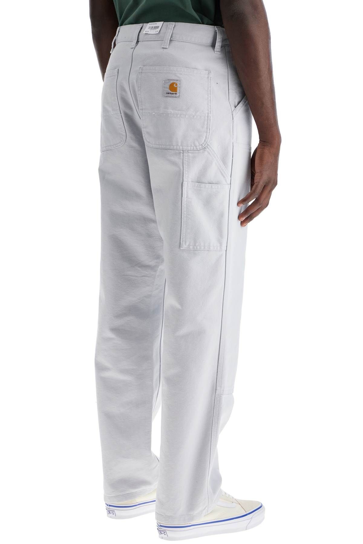 Shop Carhartt Organic Cotton Double Knee Pants In Light Blue