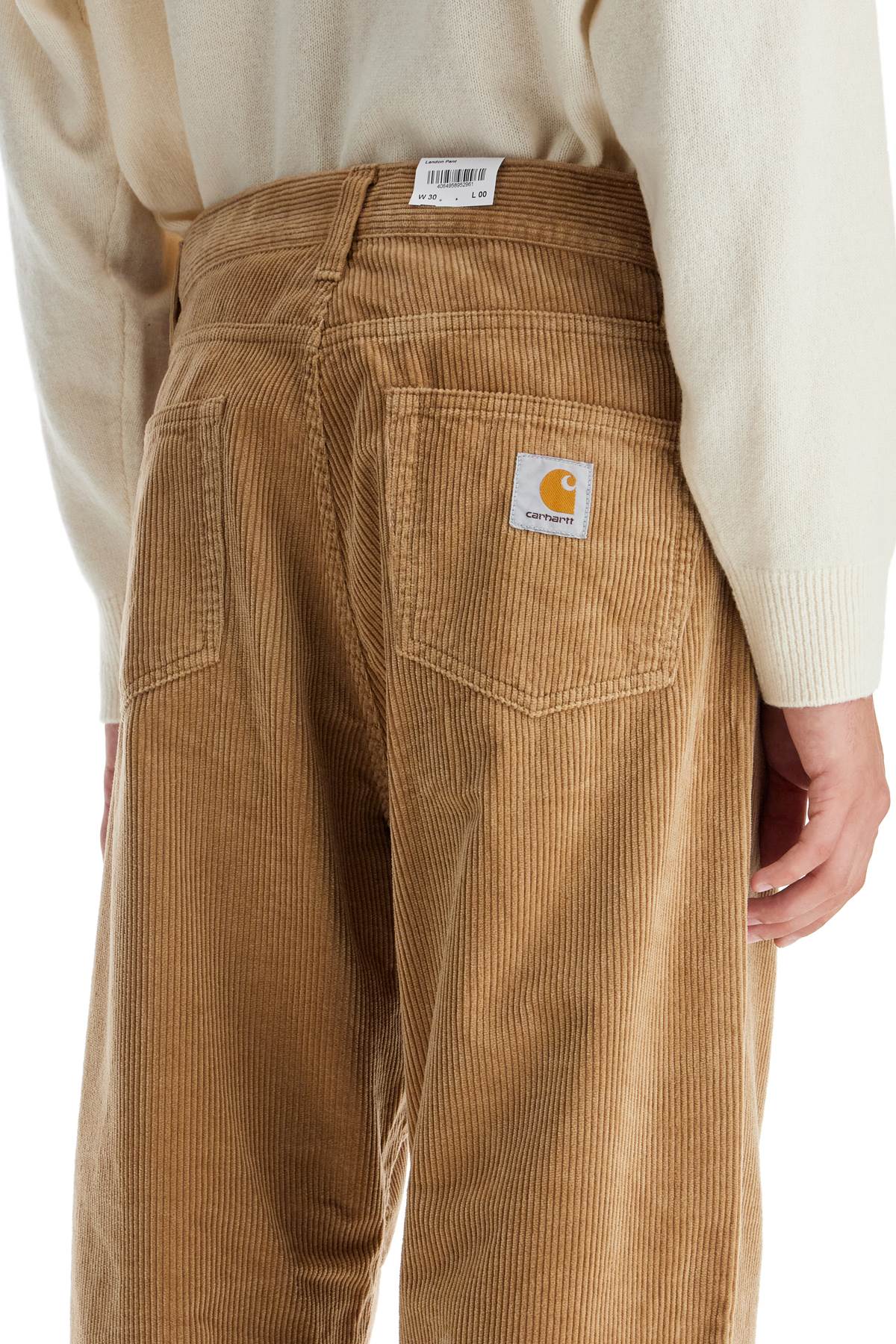 Shop Carhartt Landon Corduroy Pants In Beige