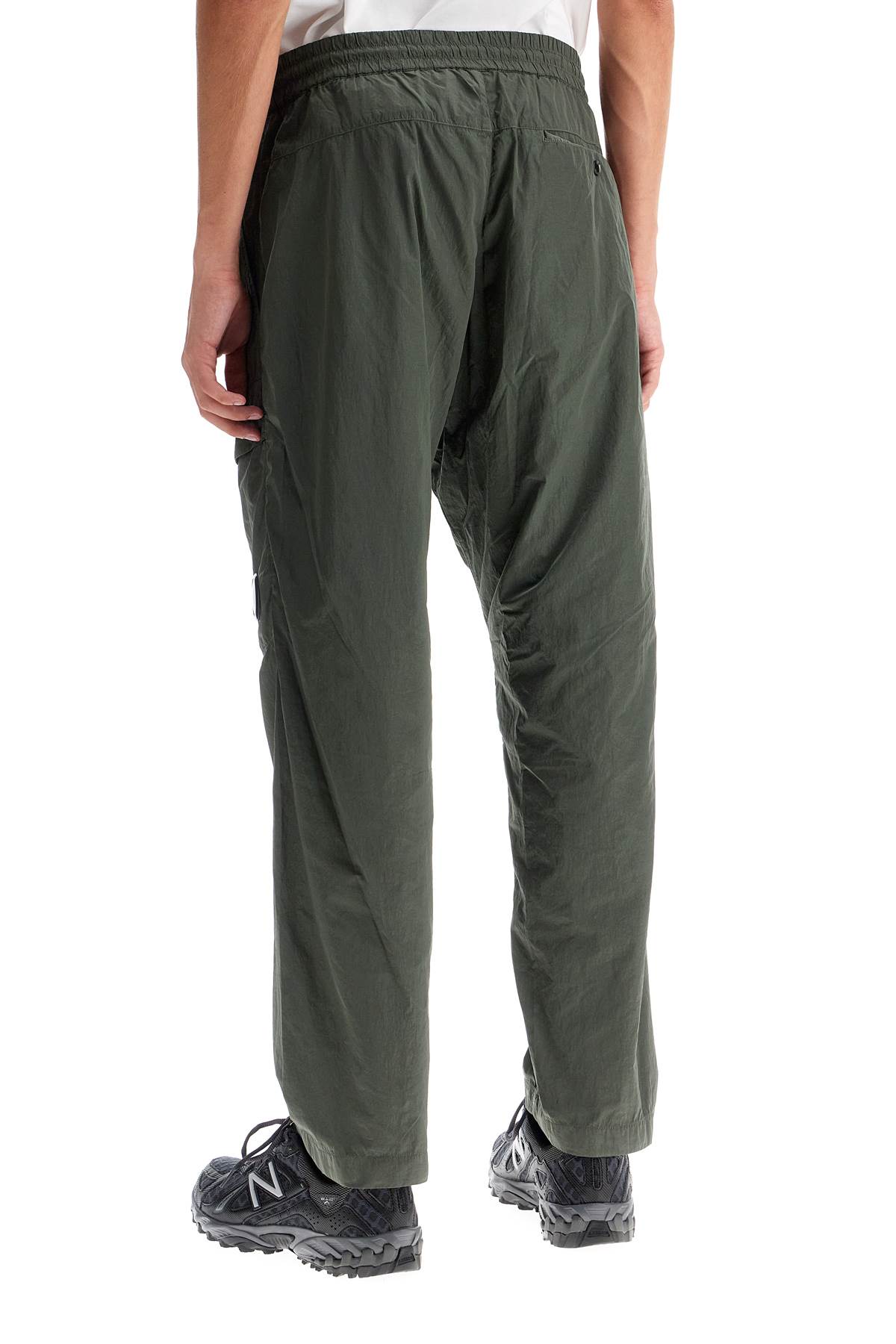 Shop C.p. Company Cargo Pants In Chrome-r Material In Khaki