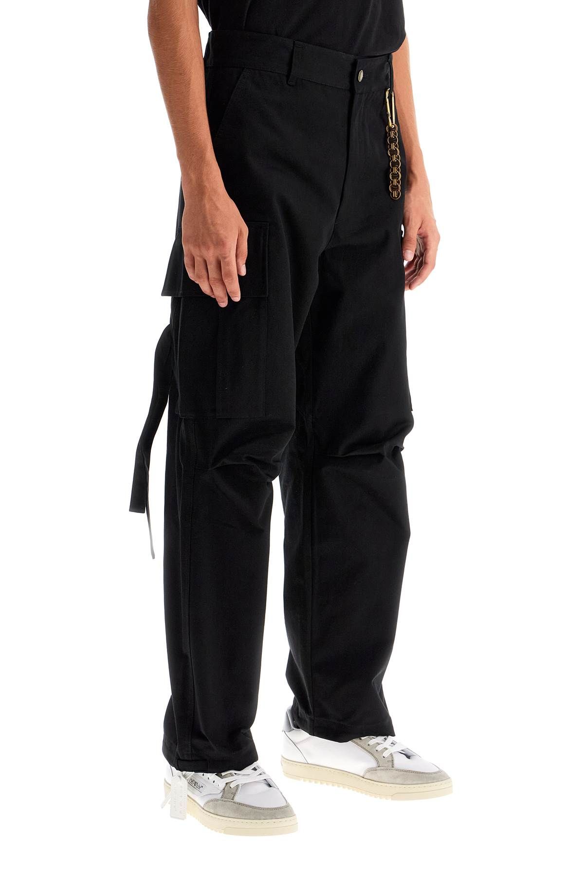 Shop Darkpark Laurent  Saint Laurent Cargo Pants In Black