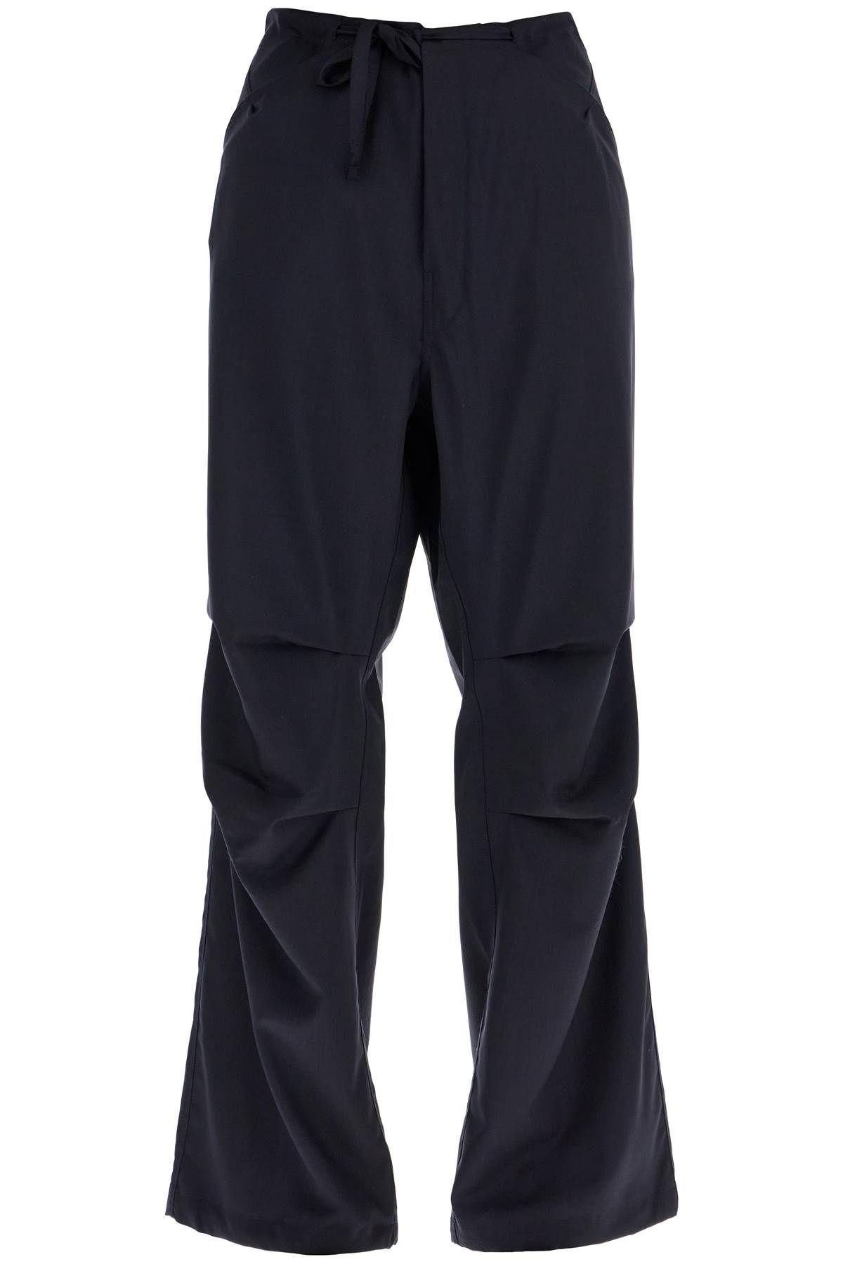 Shop Darkpark "daisy Wool Trousers In Cool Fabric In Blue