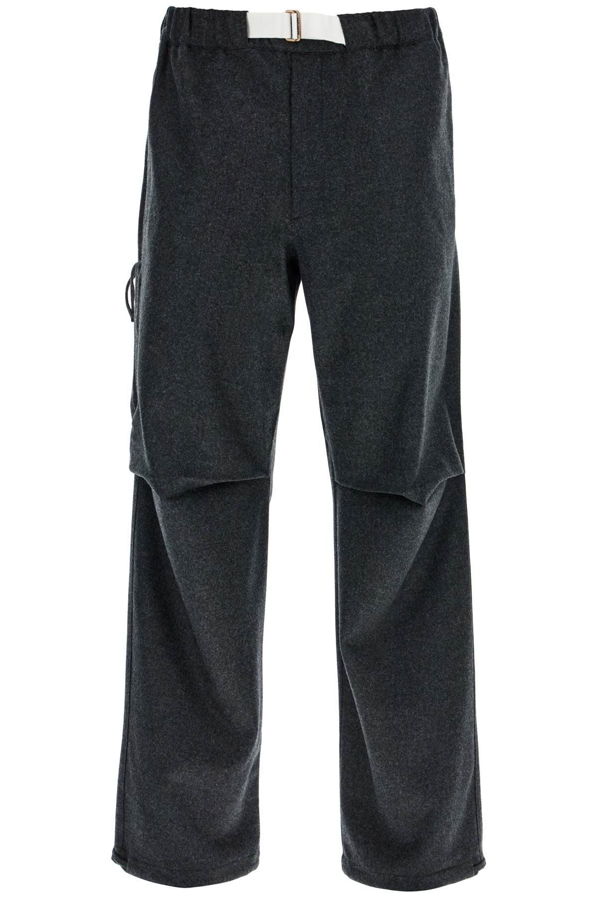 Shop Darkpark Jordan Woolen Pants In Grey