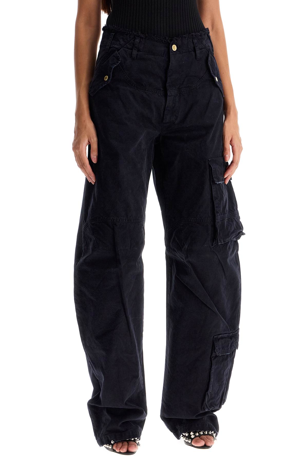 Shop Darkpark Rosalind Cargo Pants In Blue