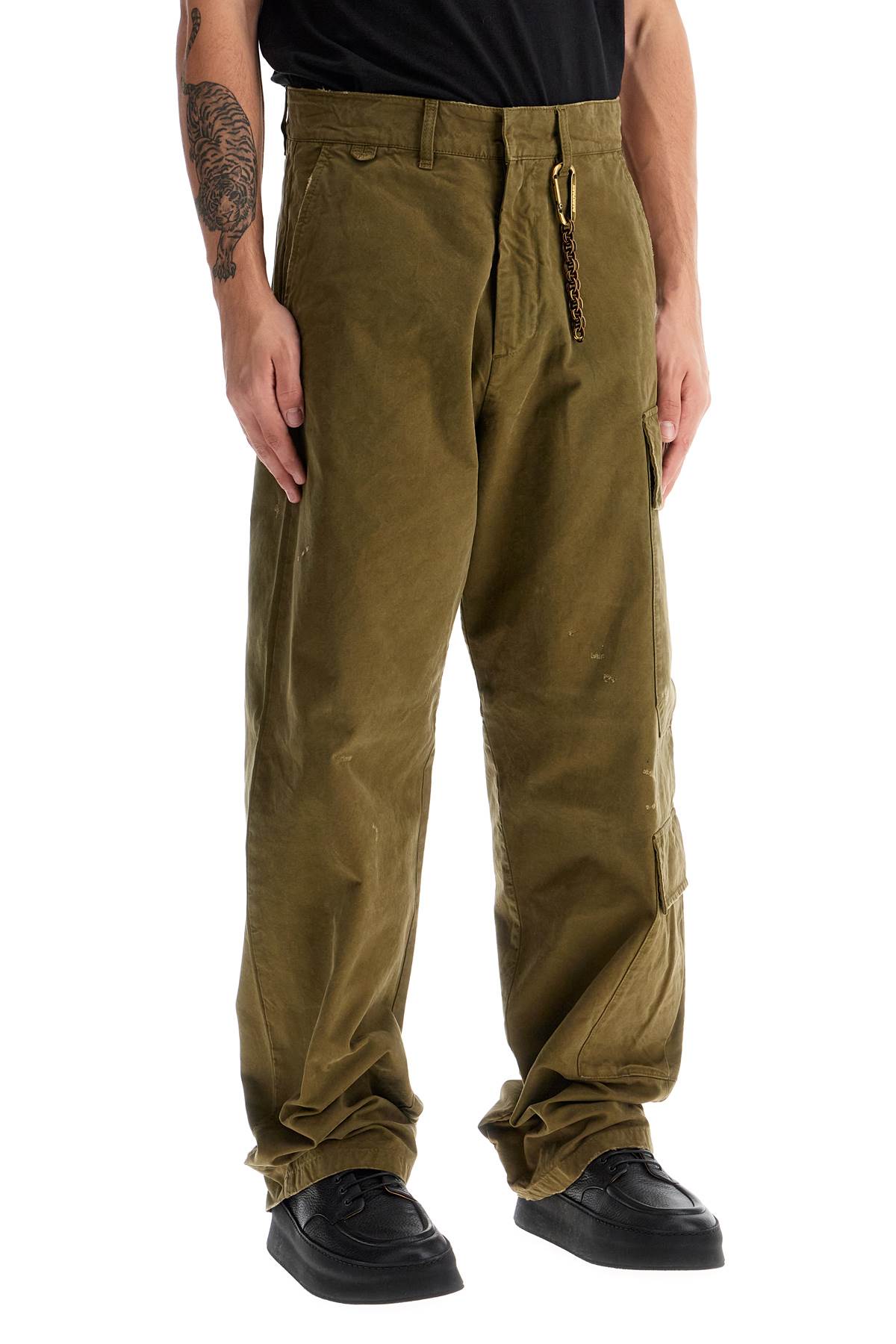 Shop Darkpark Jeffrey Cargo Pants For In Green