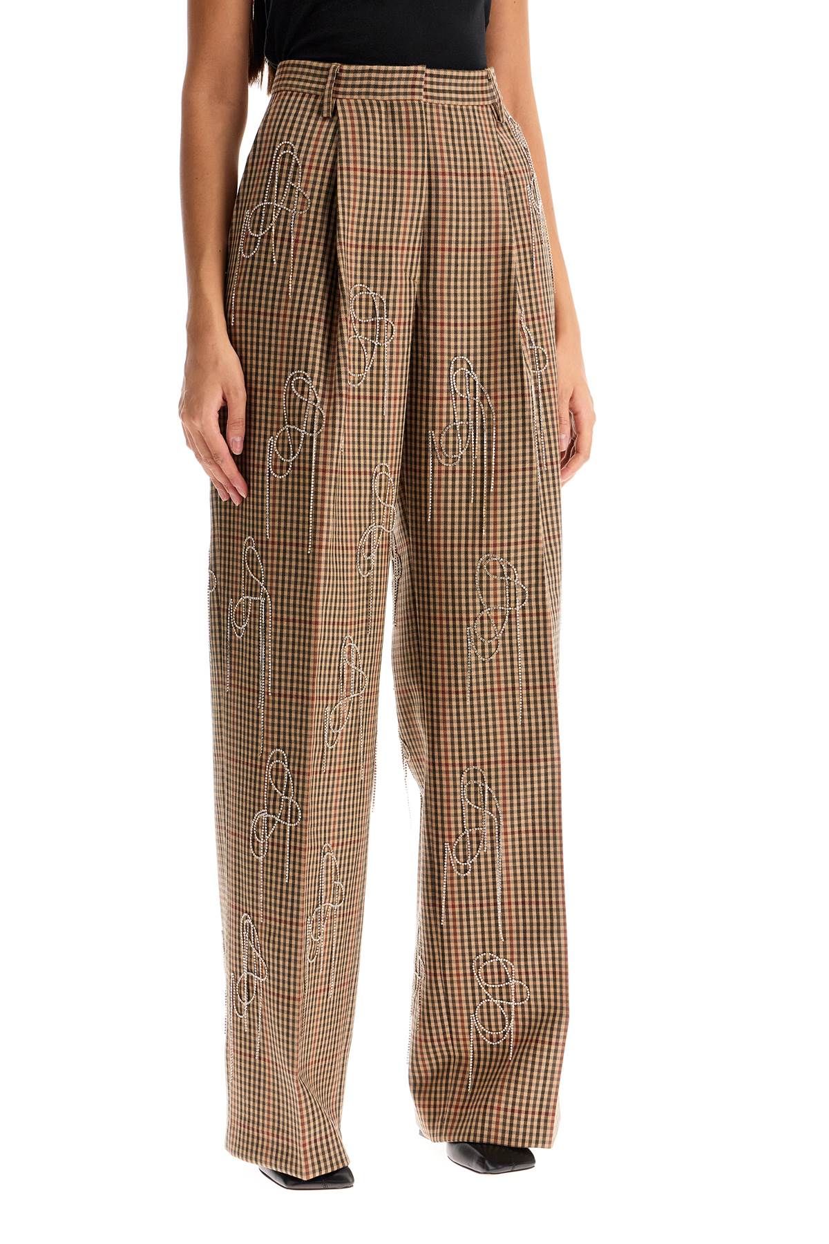 DRIES VAN NOTEN PANTS WITH CRYSTALS BY PORTER 