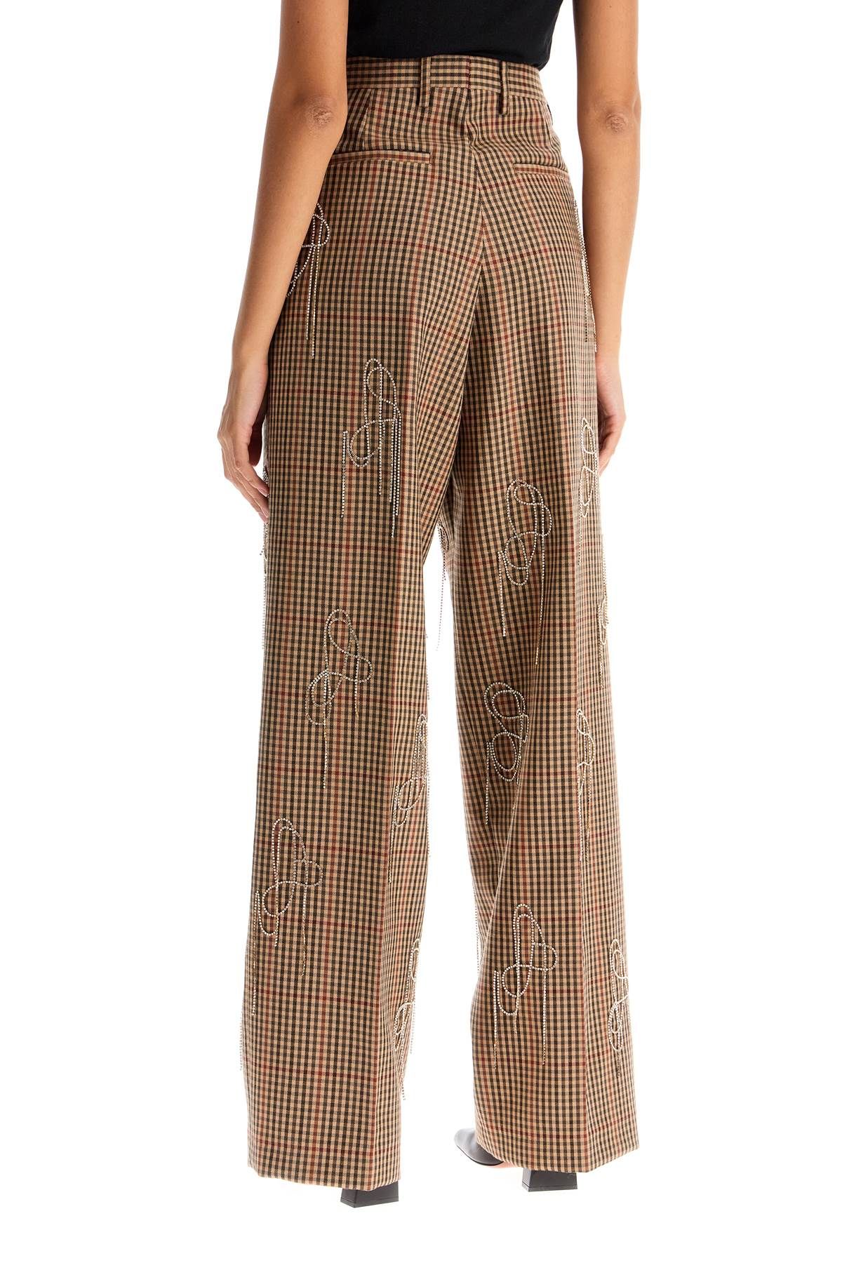 DRIES VAN NOTEN PANTS WITH CRYSTALS BY PORTER 