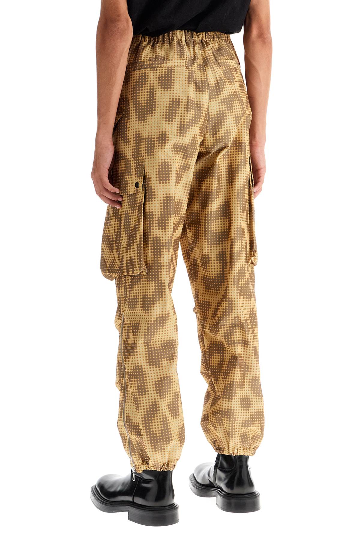 Shop Dries Van Noten Lia  Cargo Pants By Pent In Beige