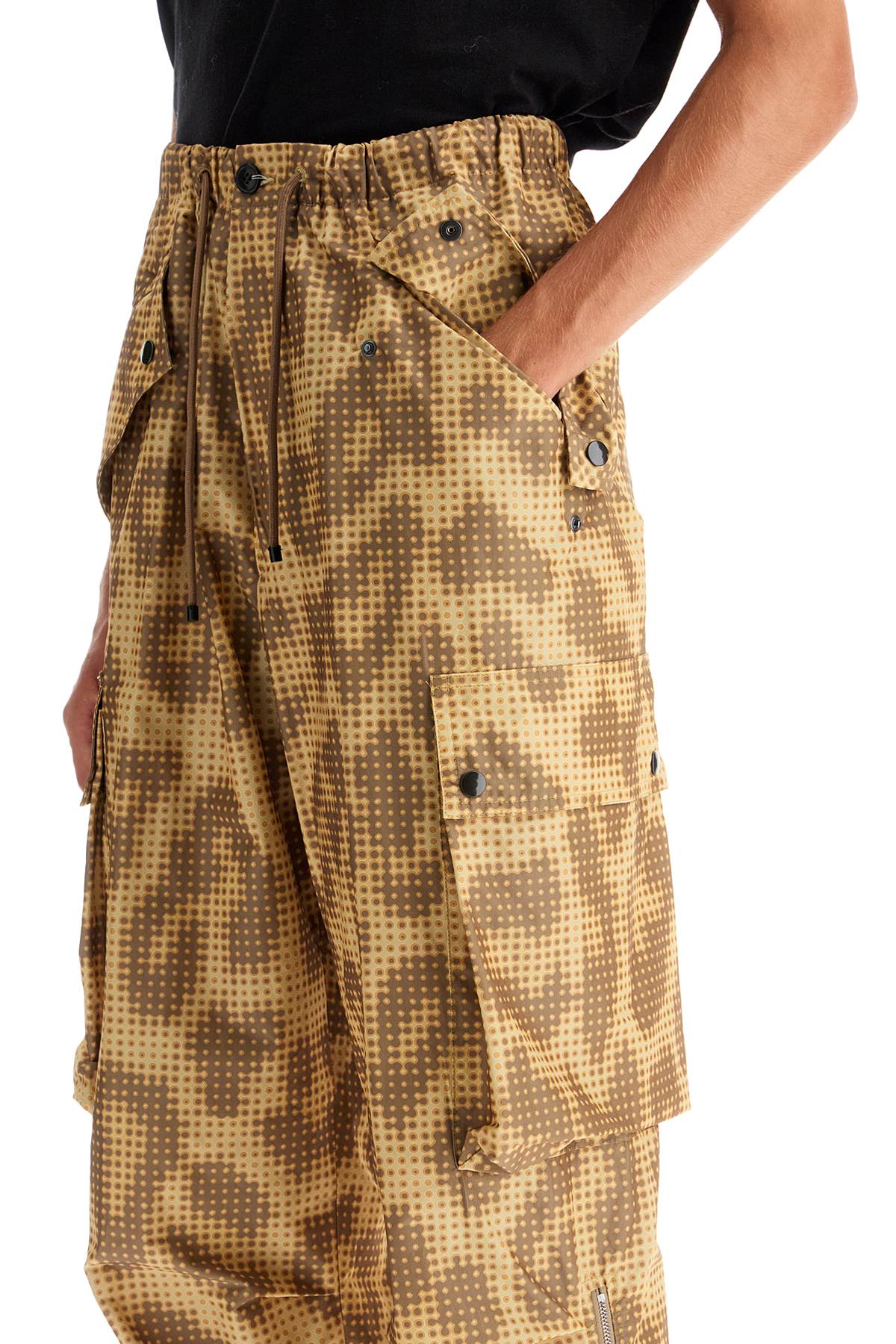 Shop Dries Van Noten Lia  Cargo Pants By Pent In Beige