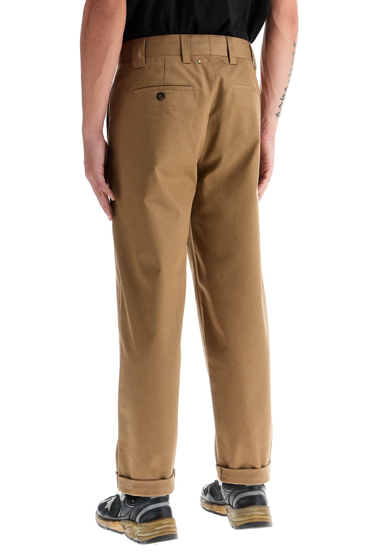 Shop Golden Goose Golden Collection Chino Pants In Beige