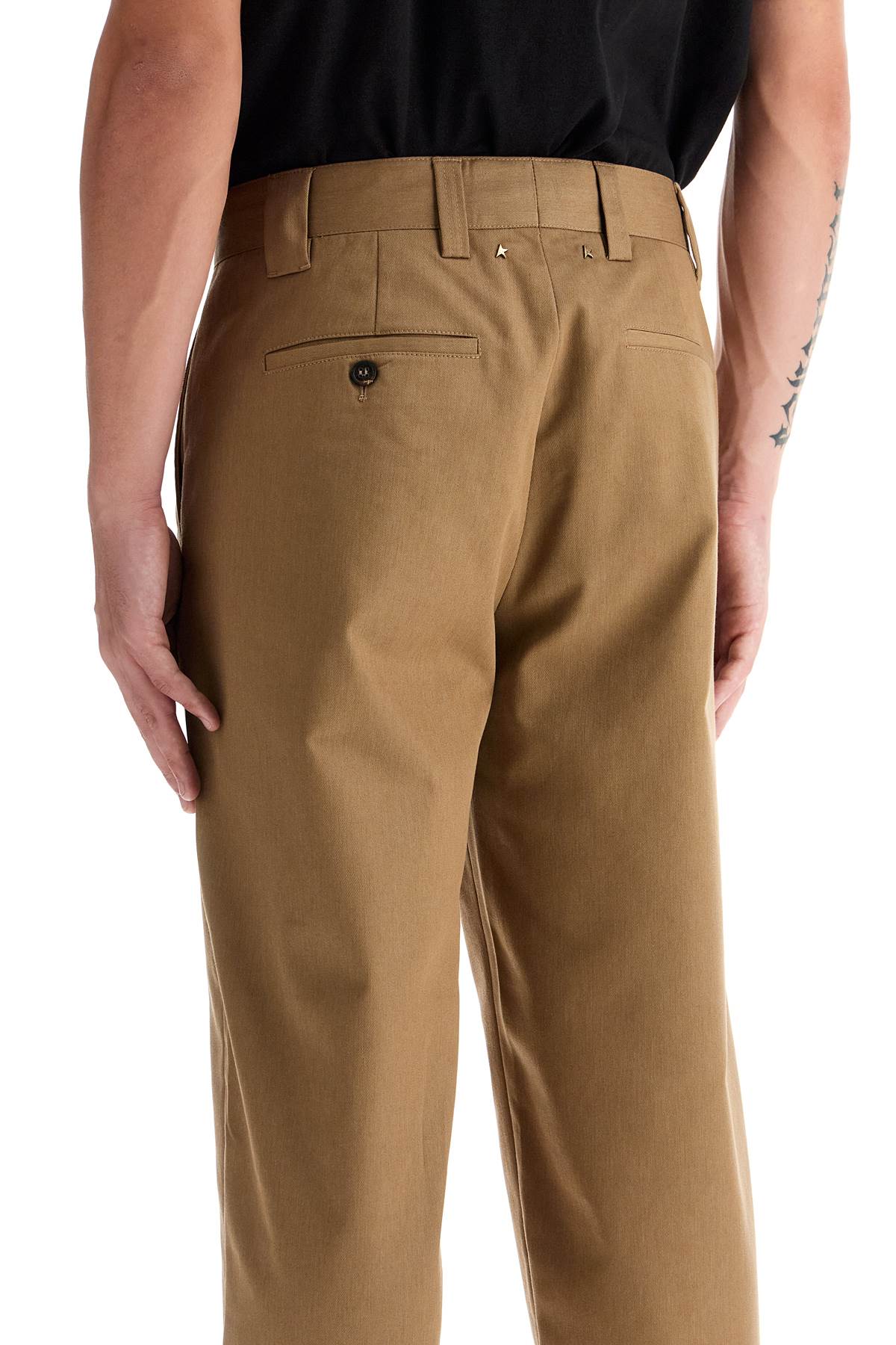 Shop Golden Goose Golden Collection Chino Pants In Beige