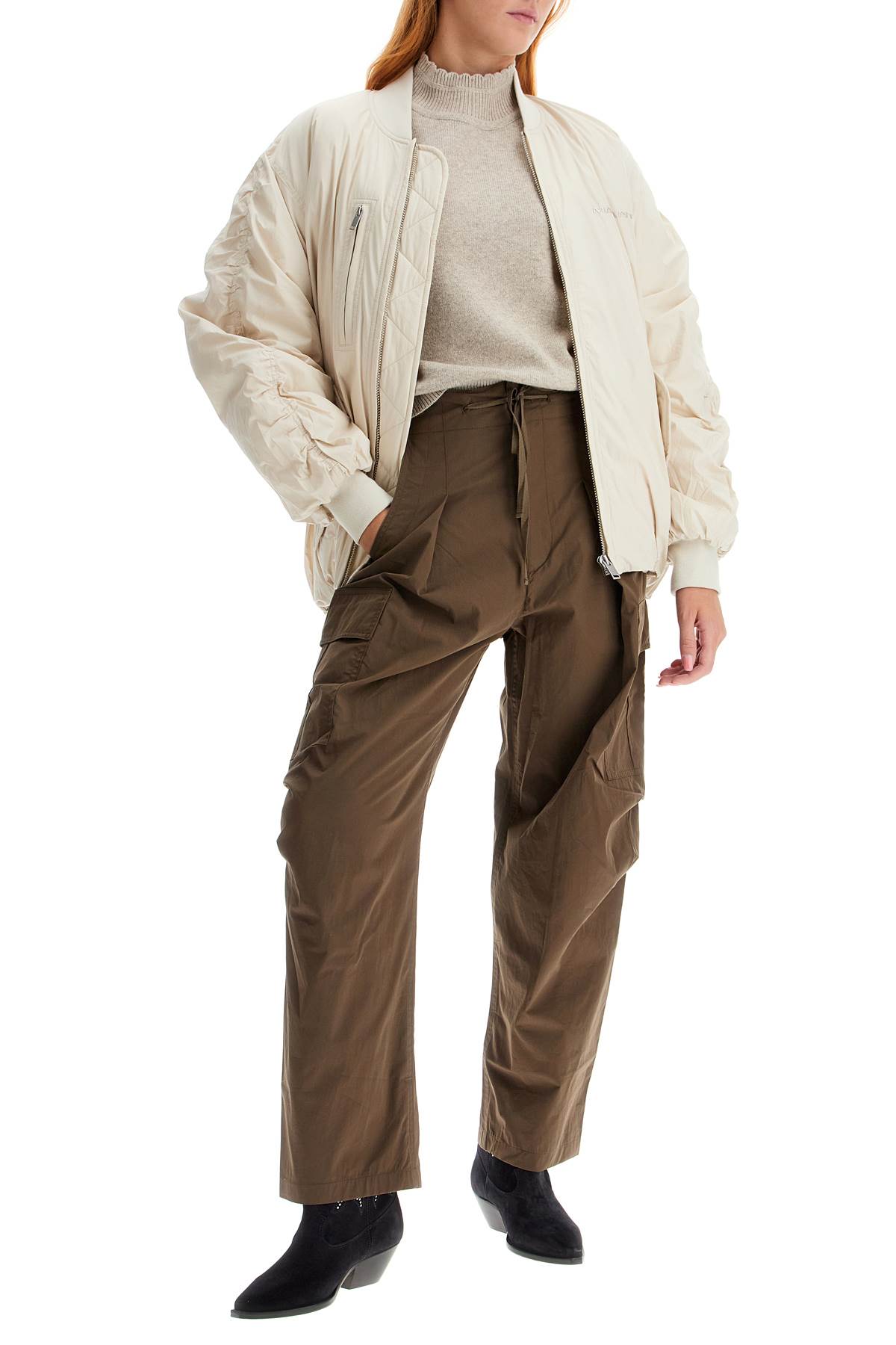 Shop Isabel Marant Étoile Rebecca's Cargo Pants In Khaki