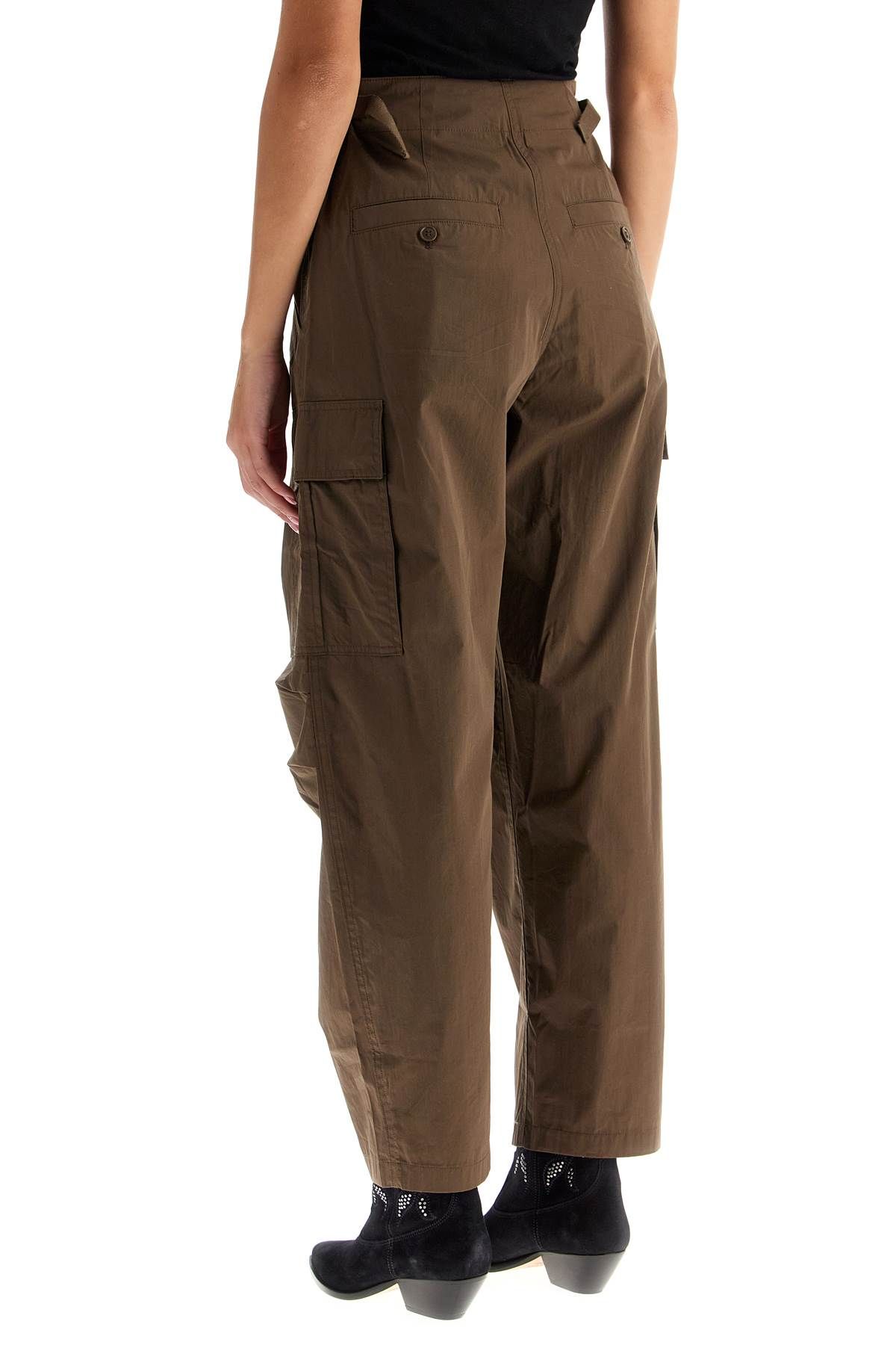 Shop Isabel Marant Étoile Rebecca's Cargo Pants In Khaki