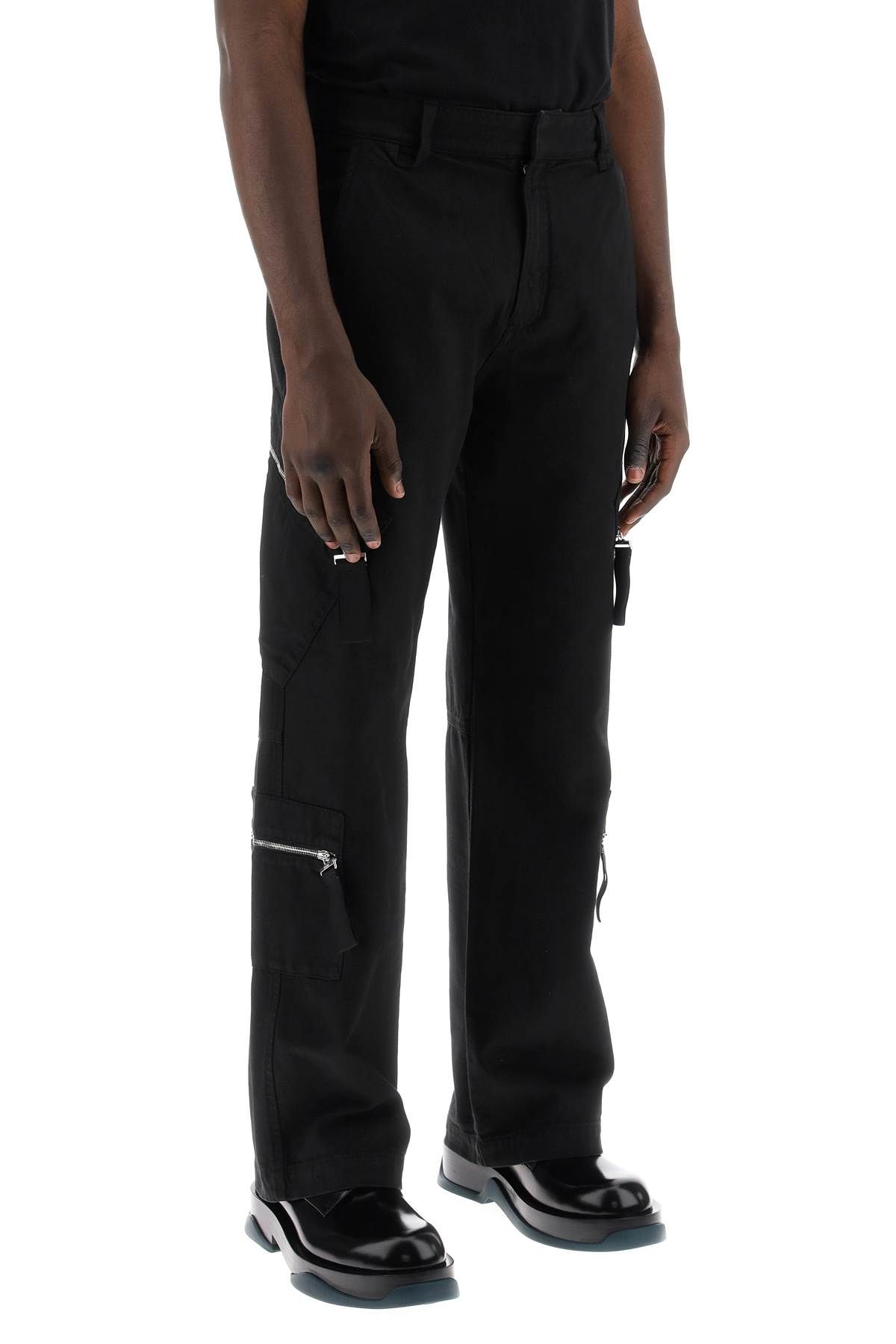 Shop Jacquemus Brown Cargo Pants For Men In Black