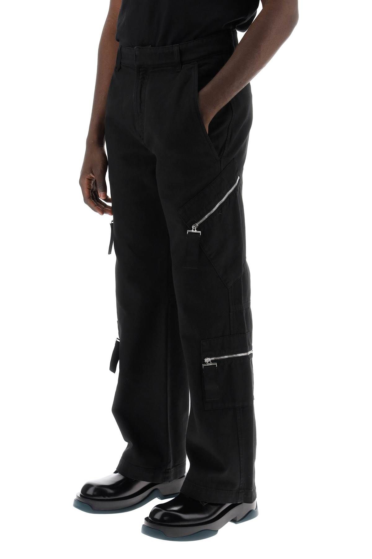 Shop Jacquemus Brown Cargo Pants For Men In Black