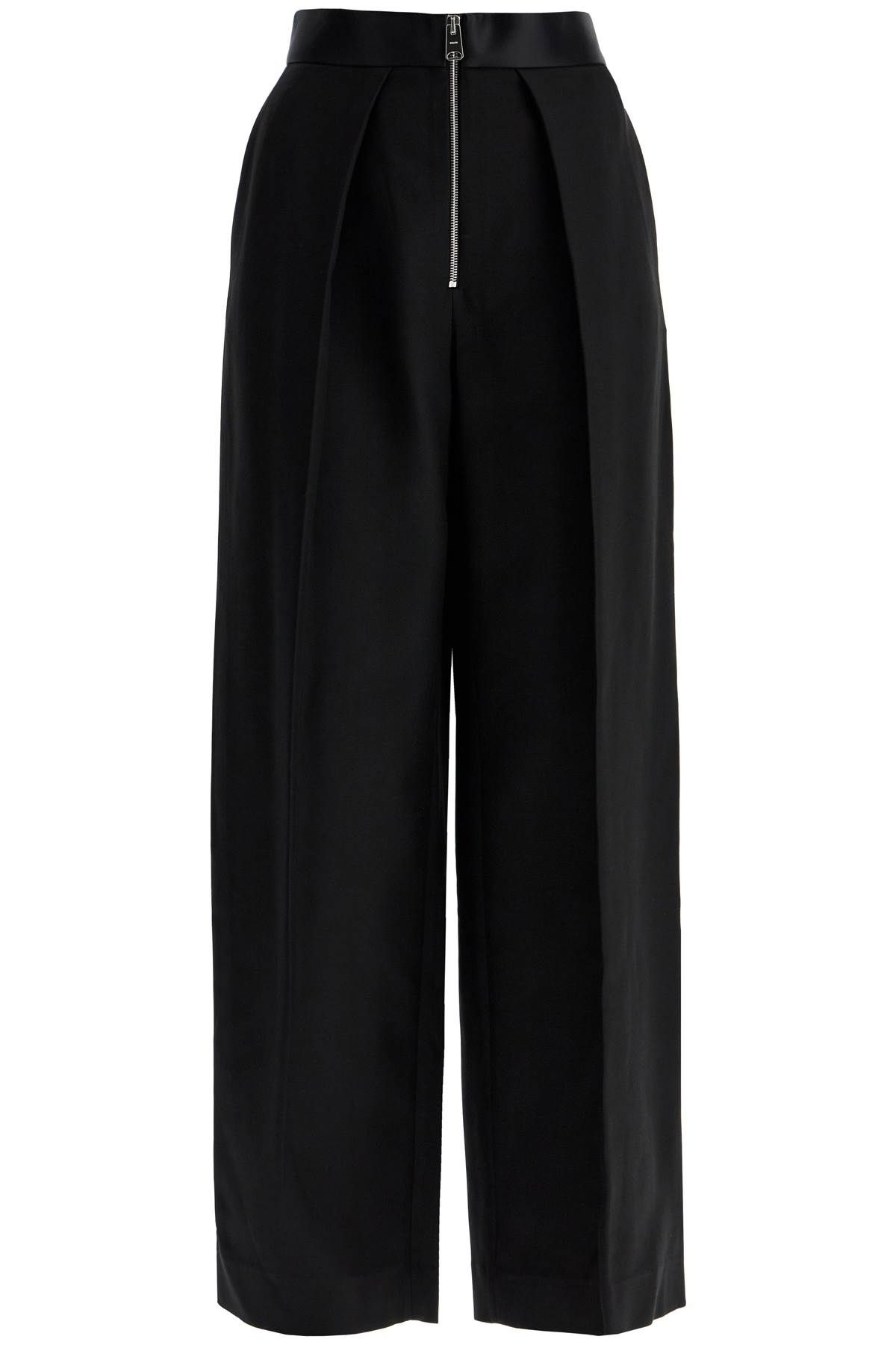 Shop Khaite Marine Pleated Pants With In Black